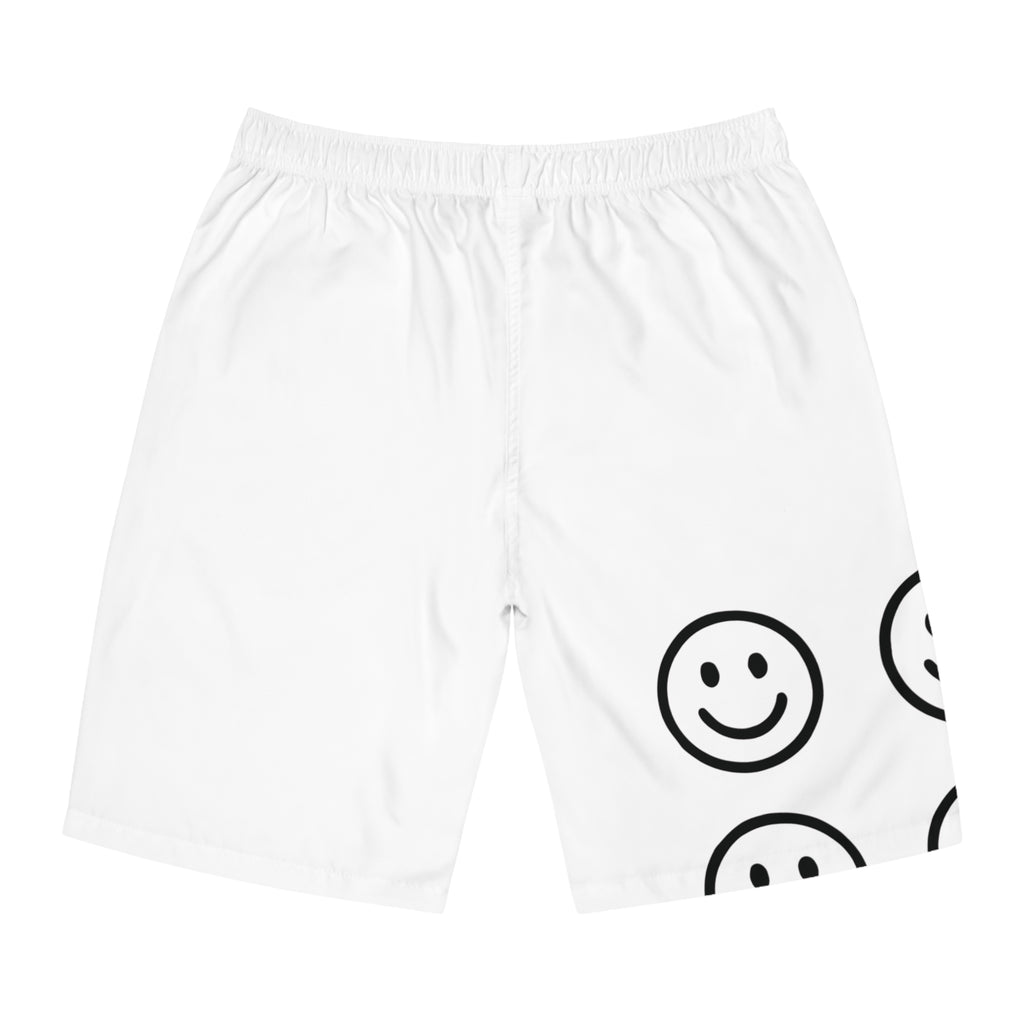 Stylish Men's Board Shorts with Positive Vibes - Perfect for Summer, Beach, Pool Days, Gifts for Him, Fun Swimwear, Vacation Gear