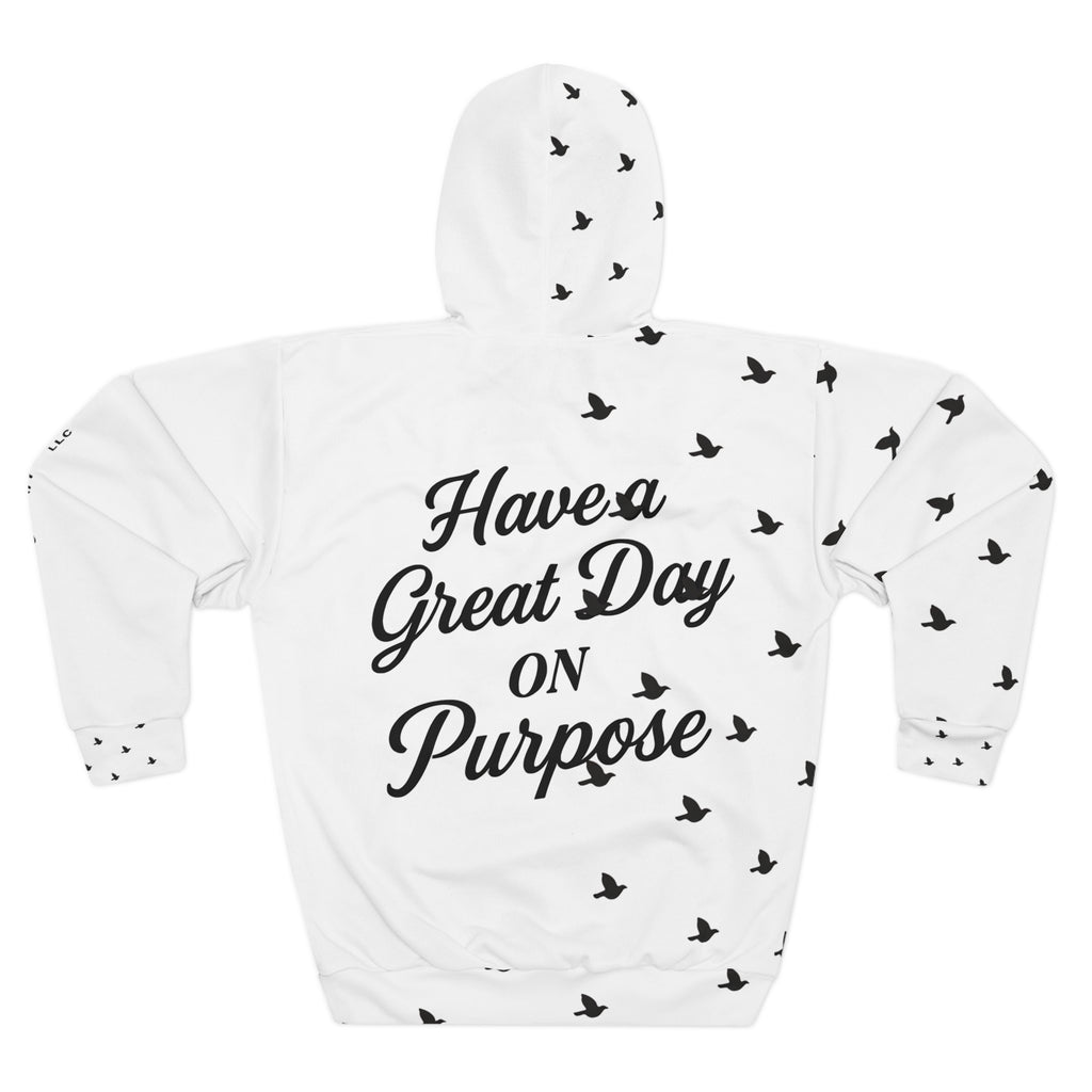 Unisex Bird Print Pullover Hoodie | Inspirational Sweatshirt | Casual Wear | Gift for Her | Motivational Fashion