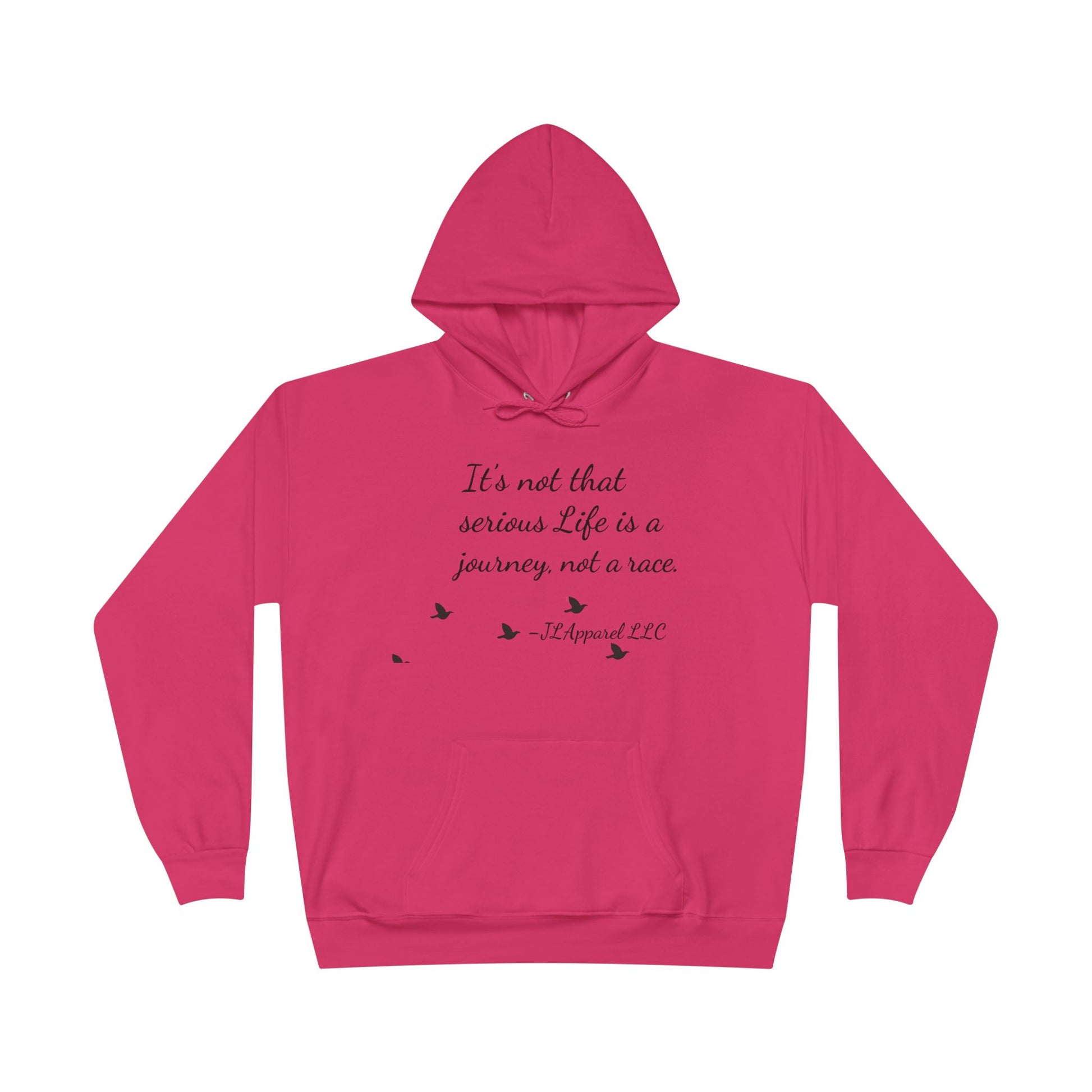 Inspirational Unisex Hoodie, Eco-Friendly Pullover, Cozy Journey Sweatshirt, Perfect Gift for Motivation, Casual Wear
