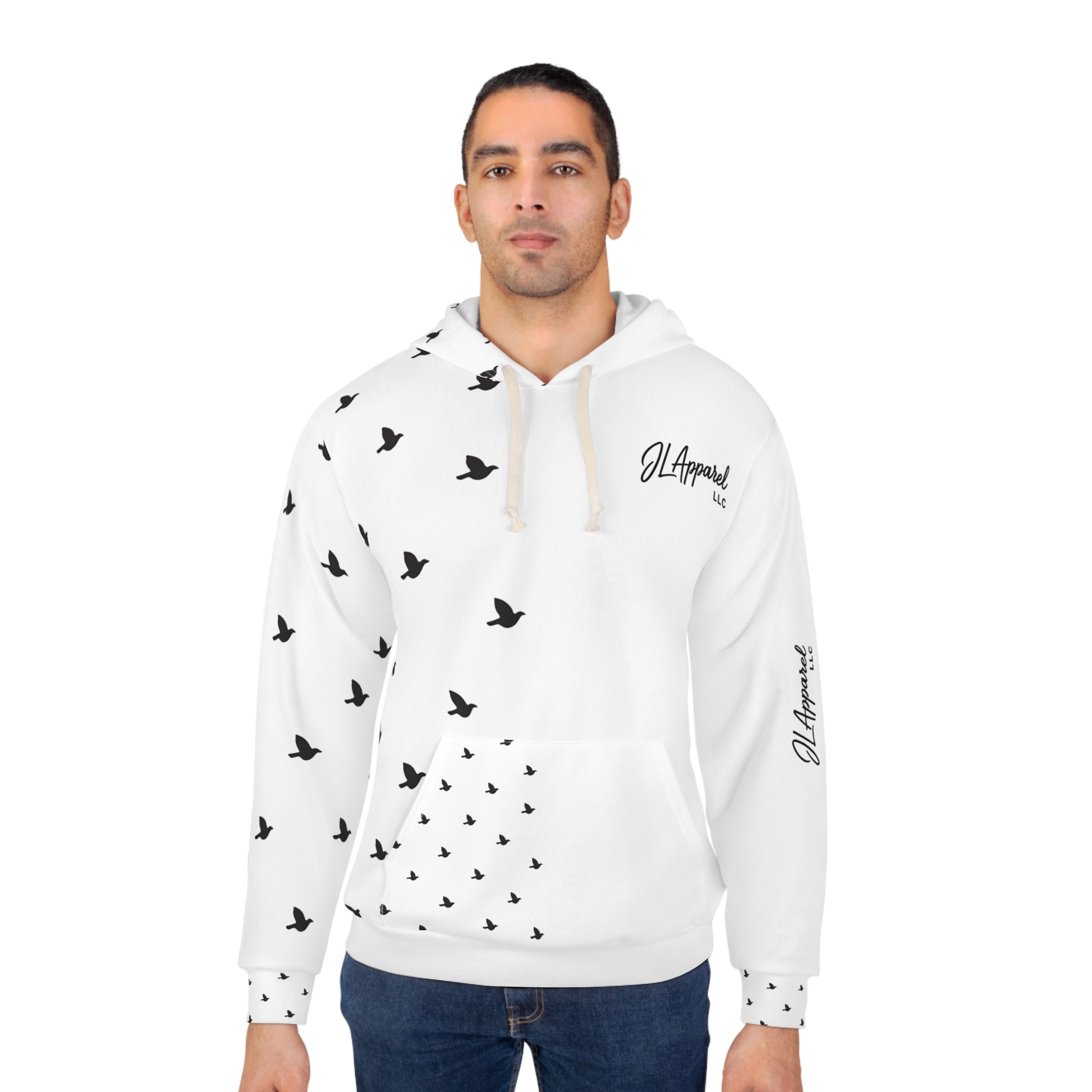 Unisex Bird Print Pullover Hoodie | Inspirational Sweatshirt | Casual Wear | Gift for Her | Motivational Fashion