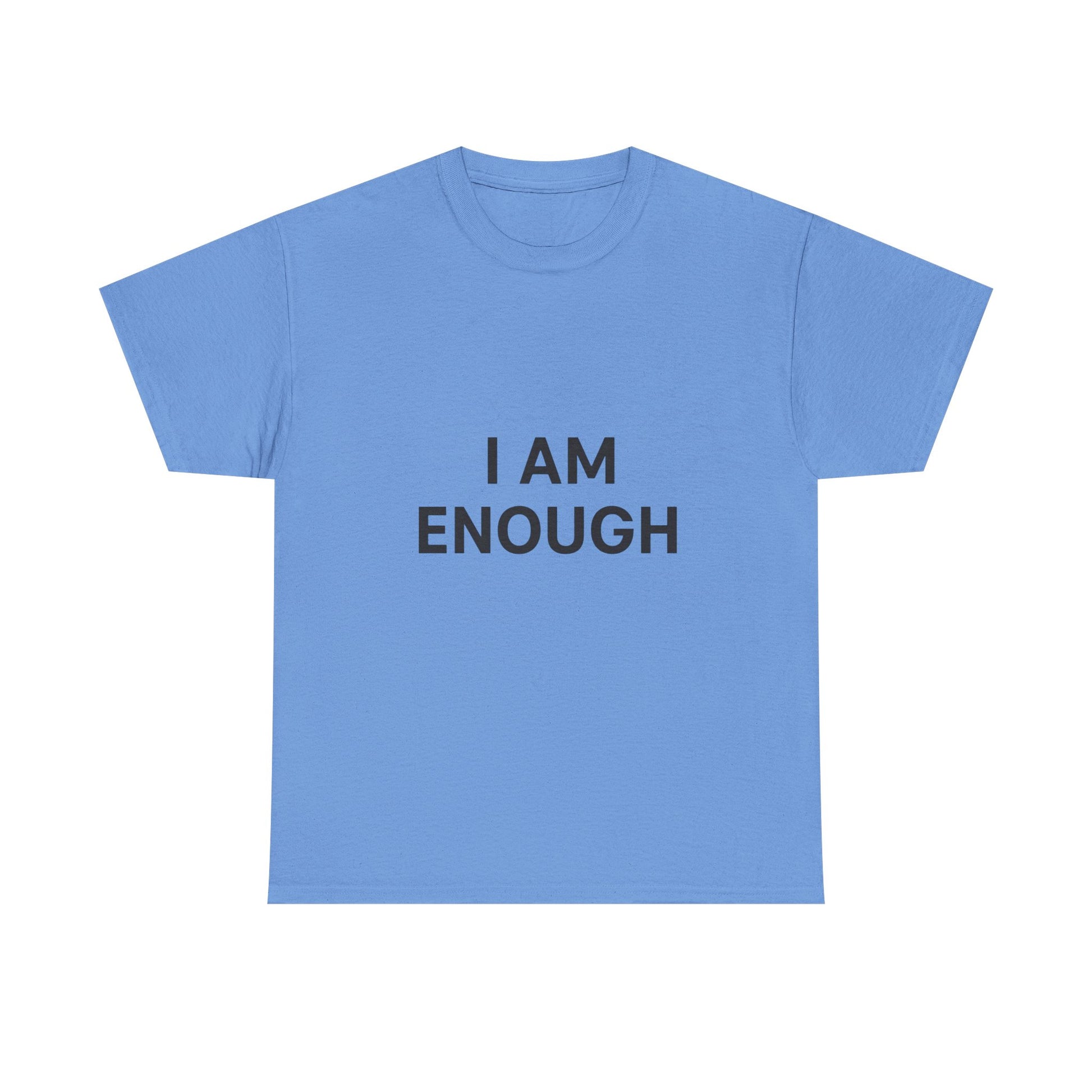 Empowering Unisex Heavy Cotton Tee - I Am Enough, Affirmation Shirt, Motivational T-Shirt, Gift for Self-Love, Casual Everyday Tee