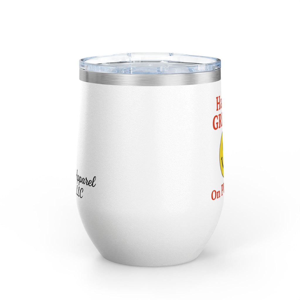 Motivational Wine Tumbler - Have a GREAT Day On PURPOSE, Gifts for Wine Lovers, Positive Quote Tumbler, Cheers to Life, 12oz Insulated Cup