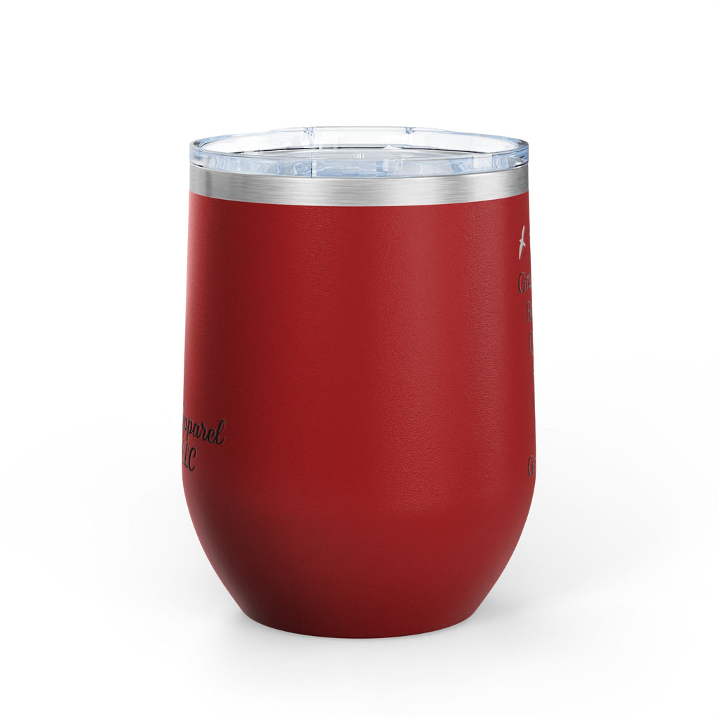 Elegant Insulated Wine Tumbler, Grand Rising Quotes, Gift for Her, Birthday, Bridal Shower, Relaxation, Outdoor Events