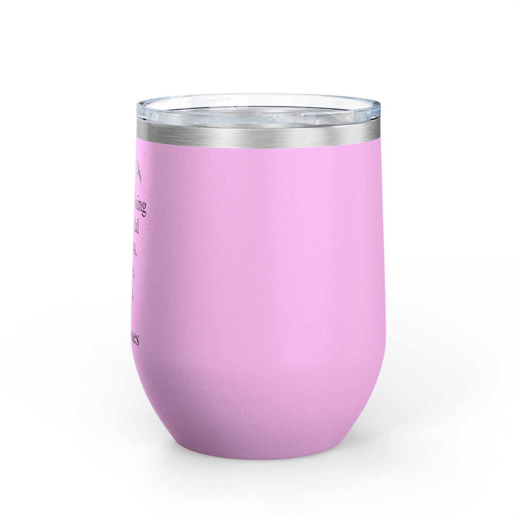 Elegant Insulated Wine Tumbler, Grand Rising Quotes, Gift for Her, Birthday, Bridal Shower, Relaxation, Outdoor Events