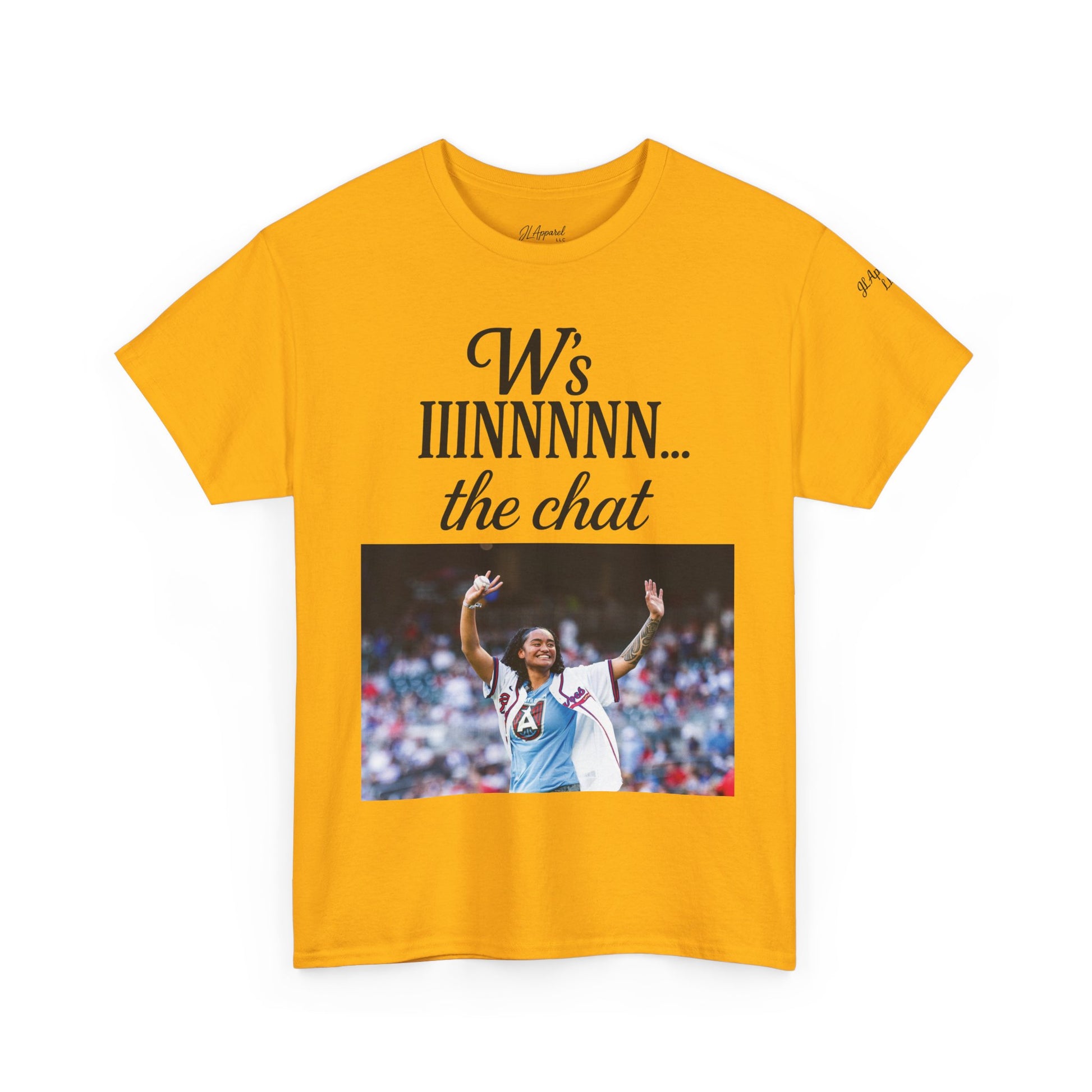 Unisex Heavy Cotton Tee - W’s IINNNNN... the chat, Atlanta Dream Fan Gear, Graphic Tee, Sports Apparel, Casual Wear, Gift for Fans
