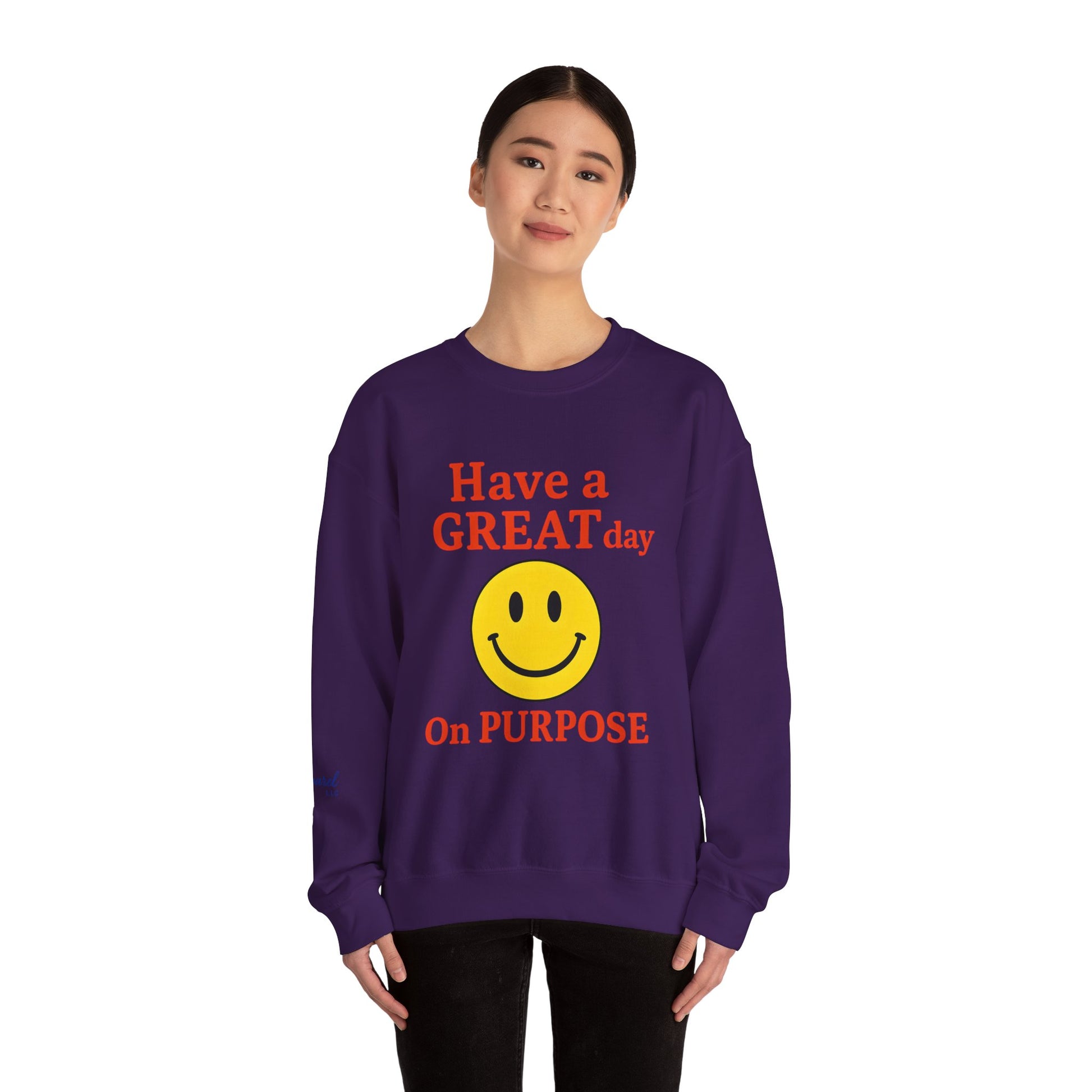 Happy Vibes Crewneck Sweatshirt, Motivational Gift, Feel-Good Fashion, Unisex Pullover, Casual Wear