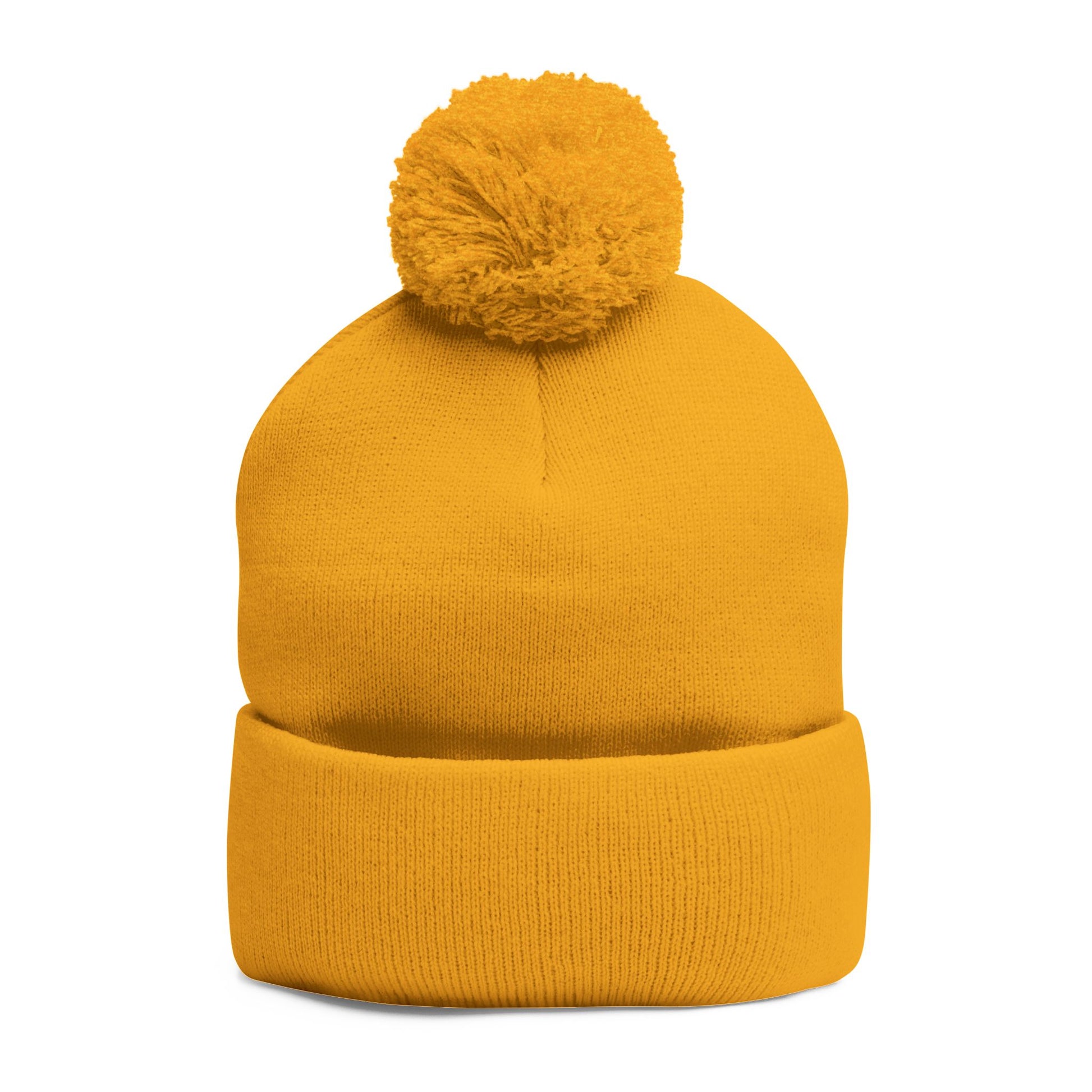 Cozy Pom-Pom Knit Cap - It's Not That Serious, Funny Winter Hat, Embroidered Beanie, Gift for Friends, Casual Style