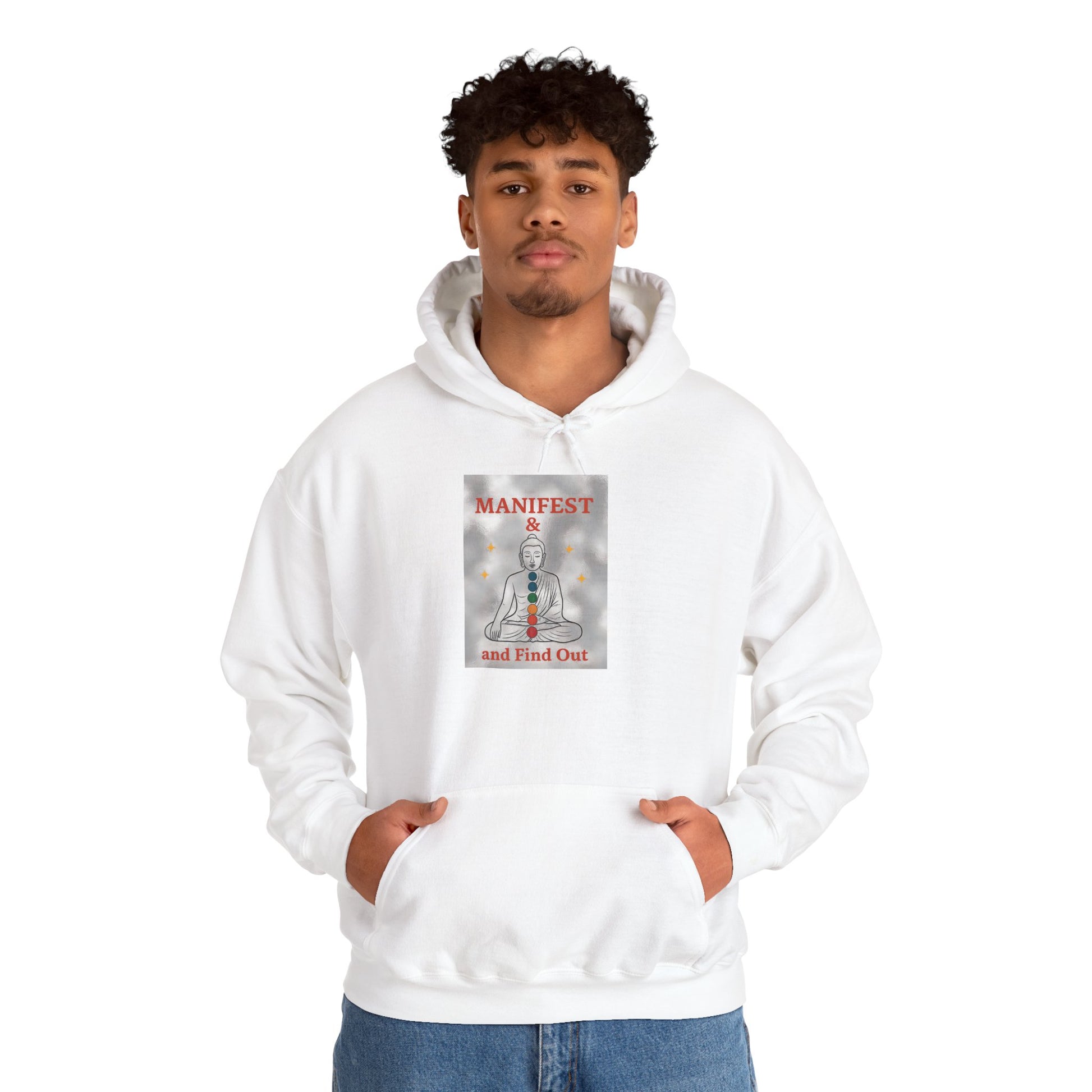 Manifest Your Dreams Hooded Sweatshirt, Cozy Unisex Sweatshirt, Inspirational Gift, Meditation Apparel, Spiritual Hoodies, Fashion for All
