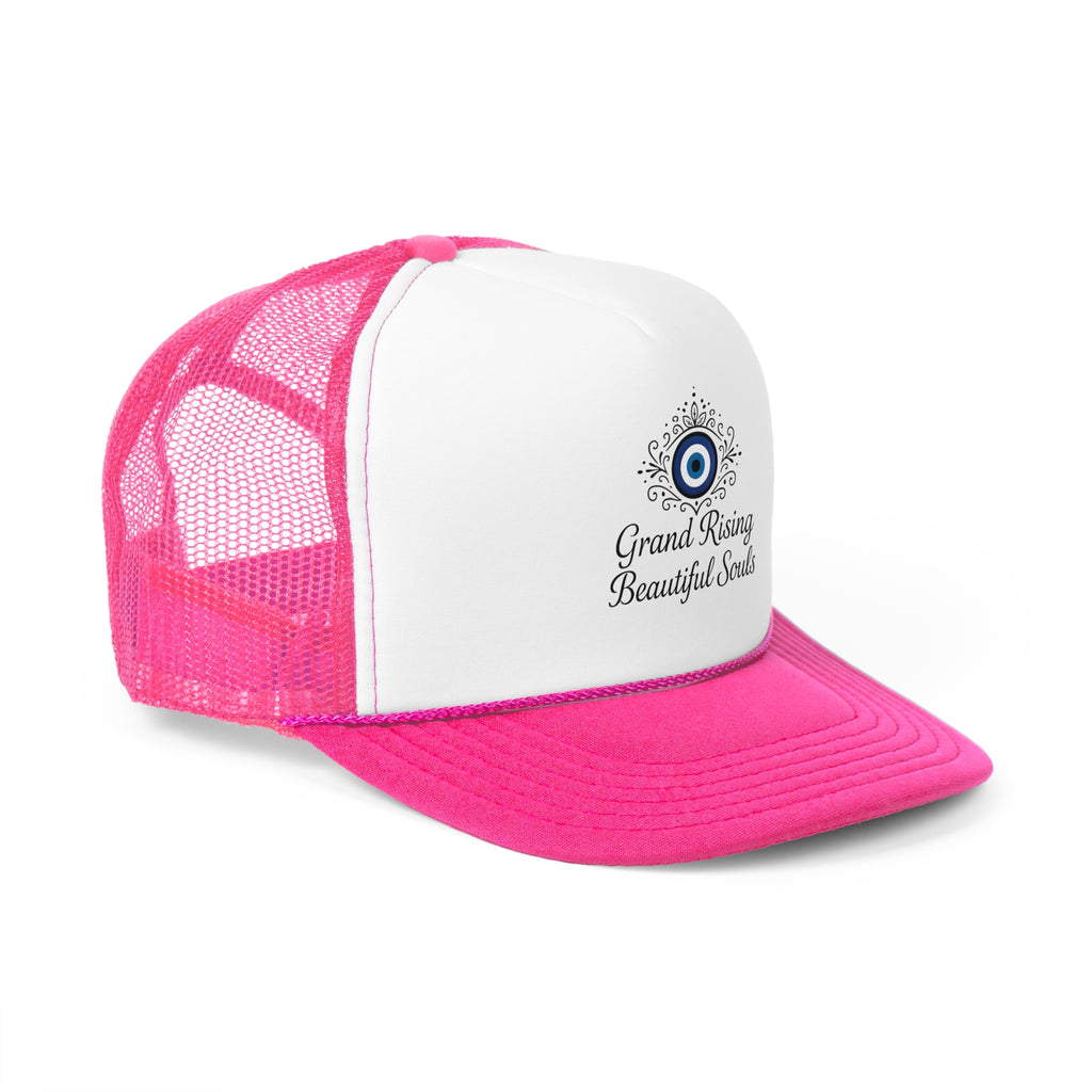 Grand Rising Beautiful Souls Trucker Cap, Inspirational Snapback Hat, Spiritual Gifts, Bohemian Style Cap, Unique Outdoors Headwear