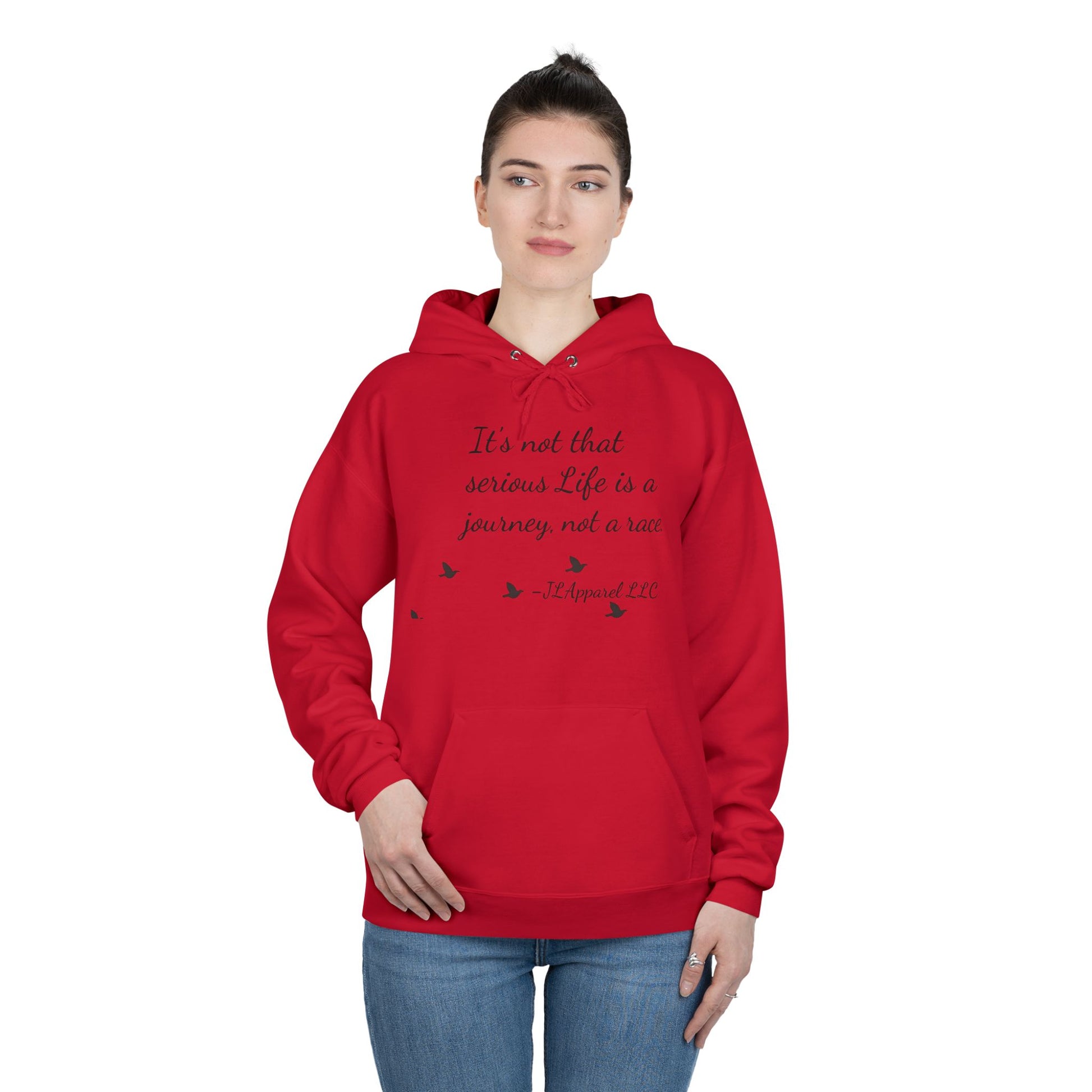 Inspirational Unisex Hoodie, Eco-Friendly Pullover, Cozy Journey Sweatshirt, Perfect Gift for Motivation, Casual Wear