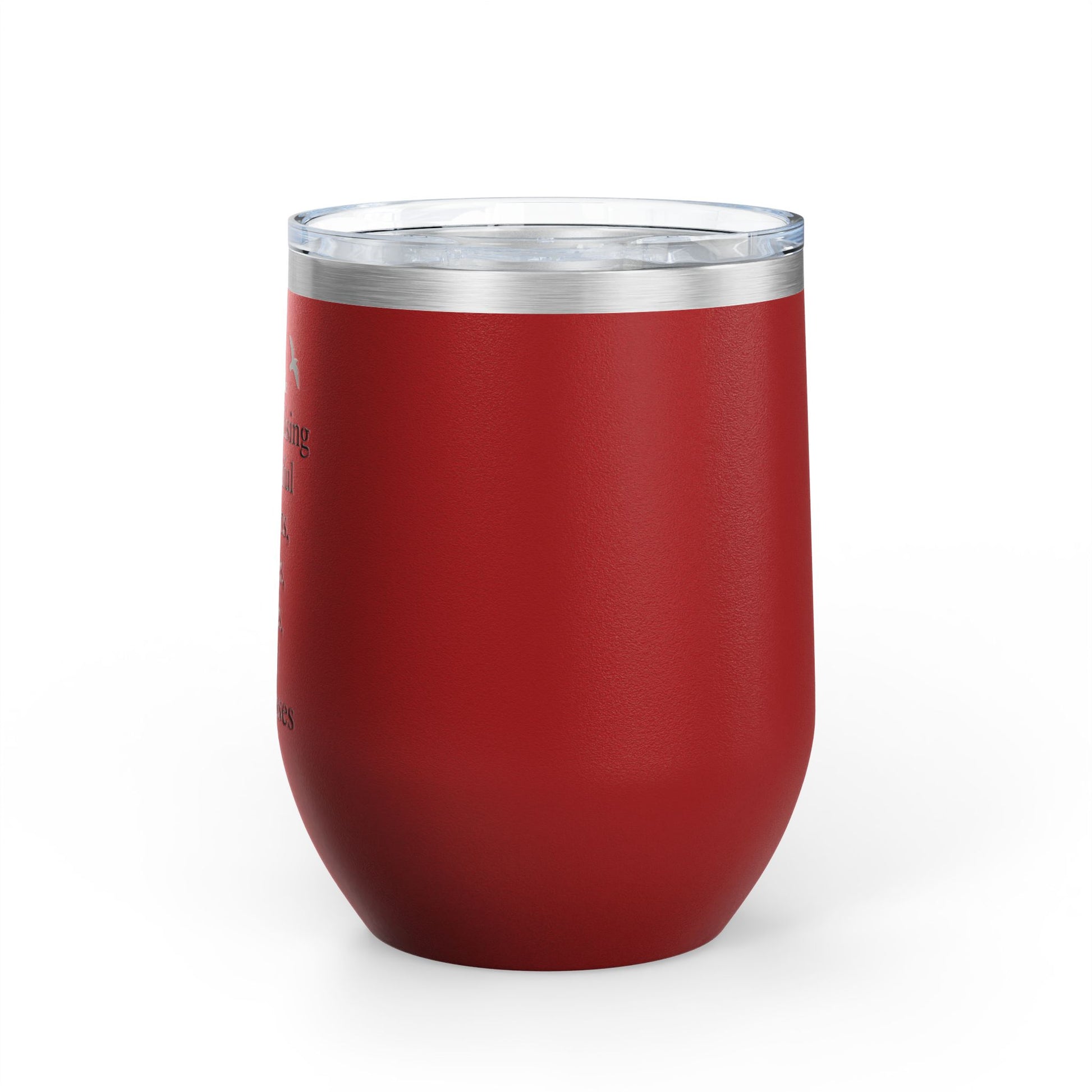 Elegant Insulated Wine Tumbler, Grand Rising Quotes, Gift for Her, Birthday, Bridal Shower, Relaxation, Outdoor Events