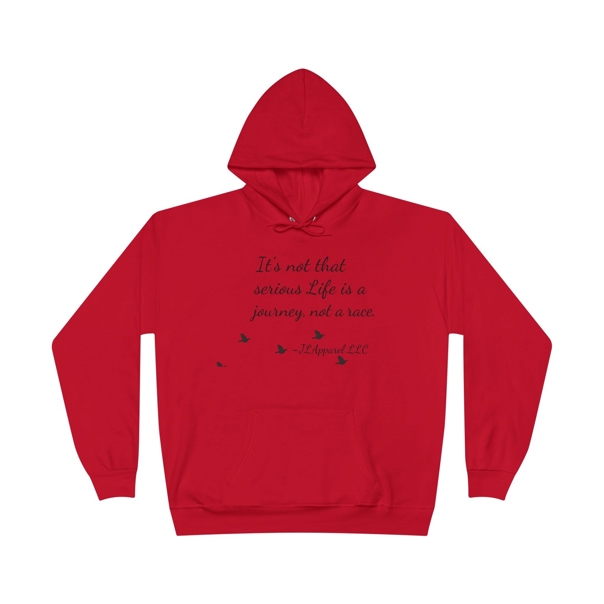Inspirational Unisex Hoodie, Eco-Friendly Pullover, Cozy Journey Sweatshirt, Perfect Gift for Motivation, Casual Wear