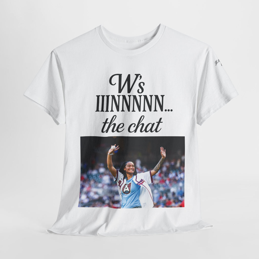 Unisex Heavy Cotton Tee - W’s IINNNNN... the chat, Atlanta Dream Fan Gear, Graphic Tee, Sports Apparel, Casual Wear, Gift for Fans