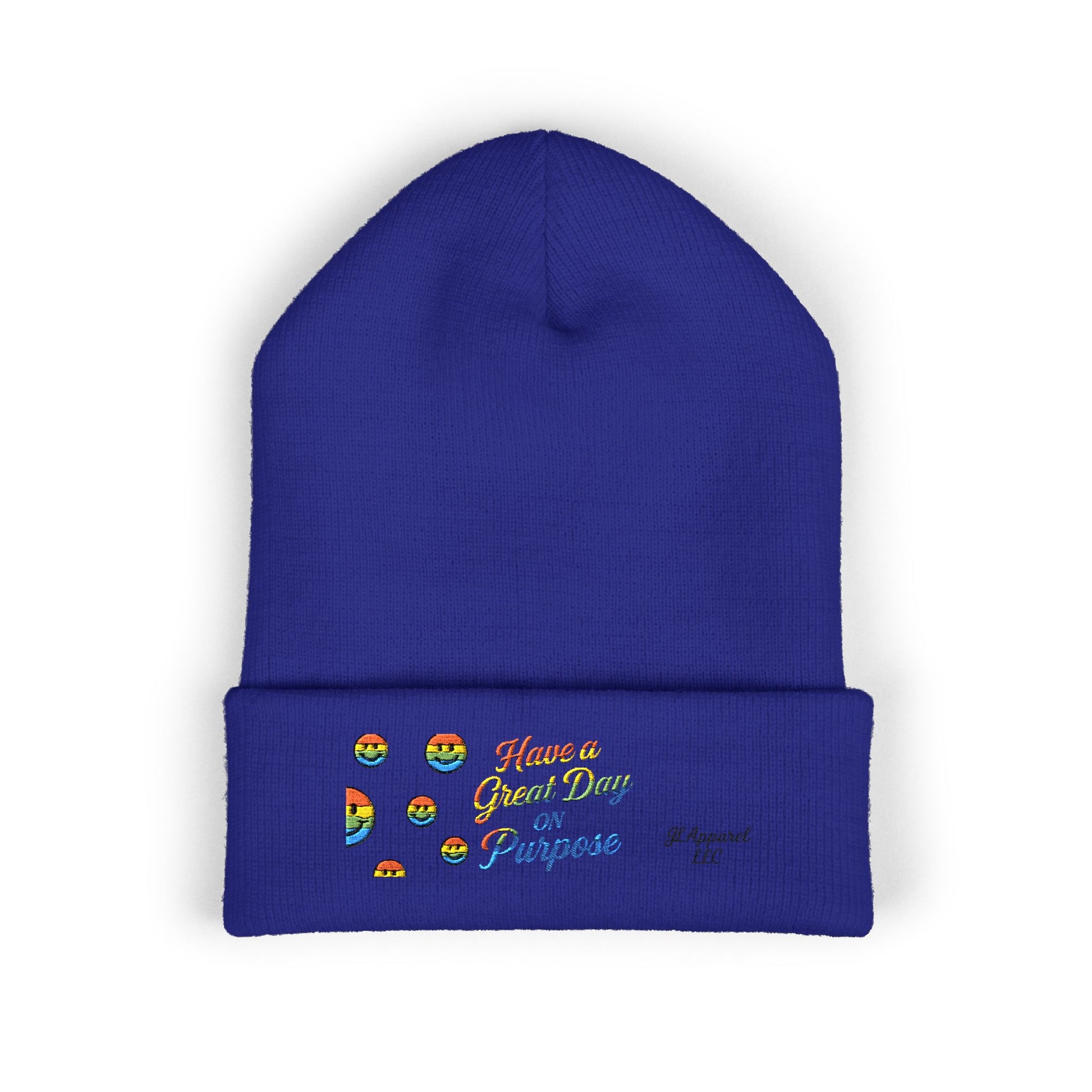 Colorful Embroidered Beanie | Cozy Gift, Winter Accessory, Positive Vibes, Casual Style, Unisex Headwear
