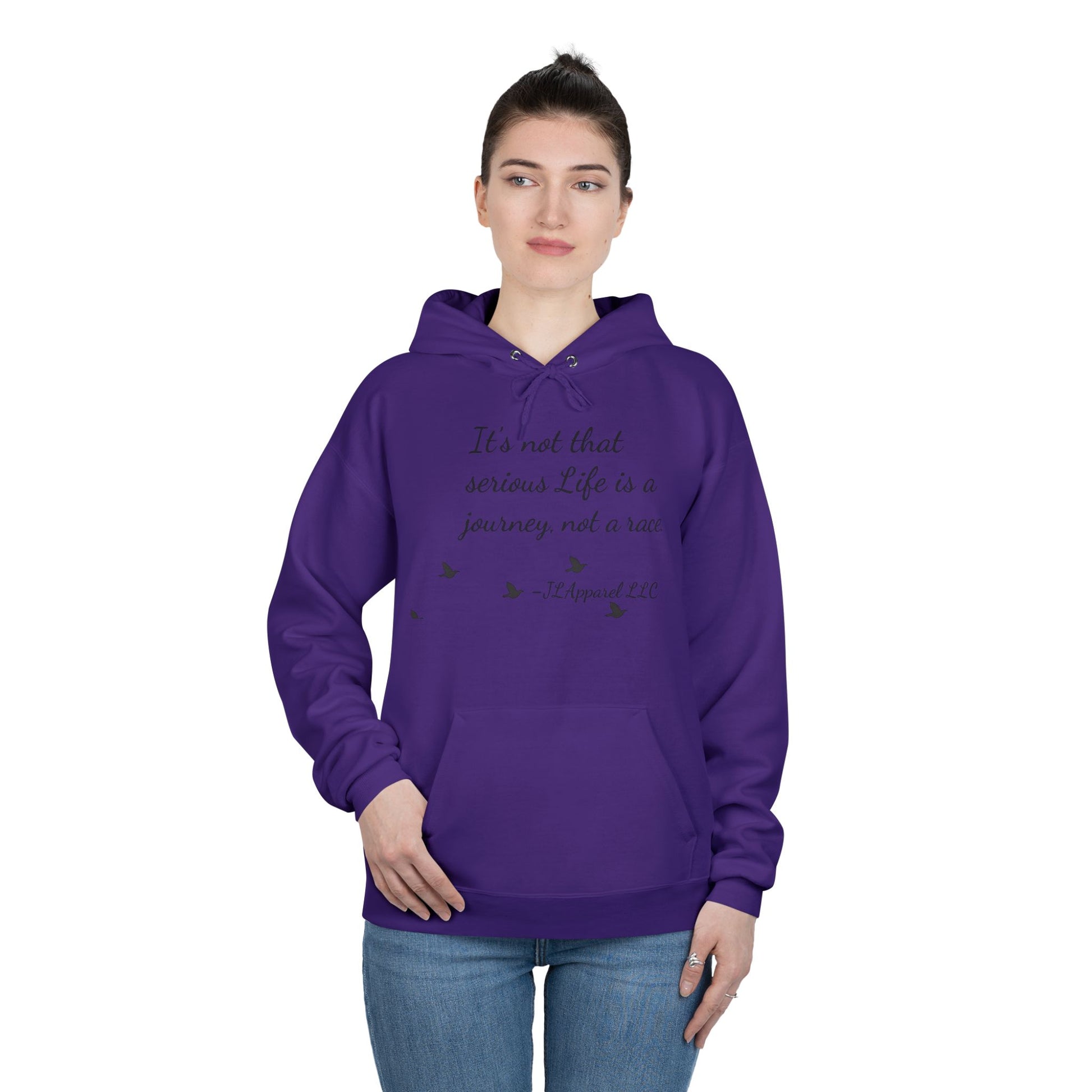 Inspirational Unisex Hoodie, Eco-Friendly Pullover, Cozy Journey Sweatshirt, Perfect Gift for Motivation, Casual Wear