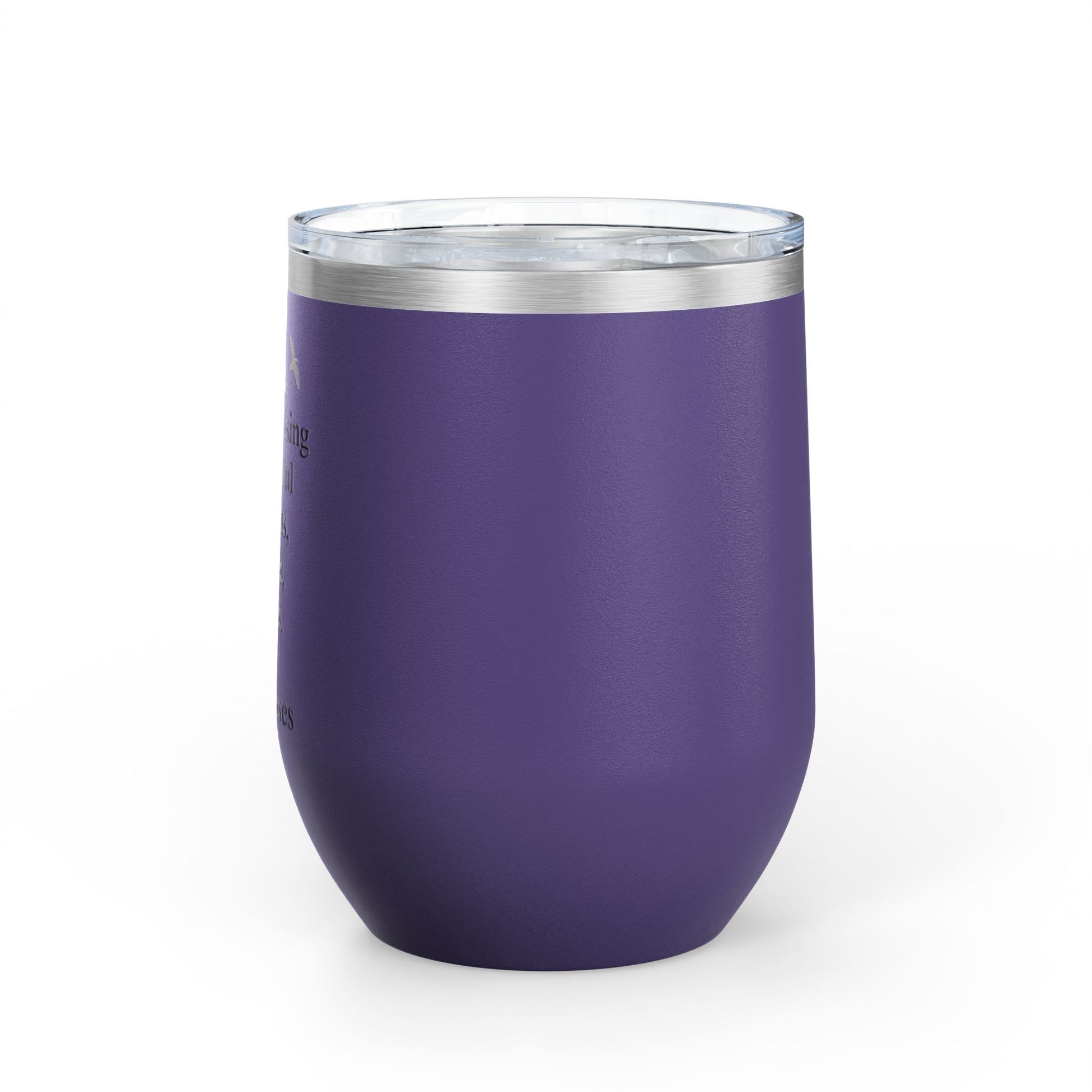 Elegant Insulated Wine Tumbler, Grand Rising Quotes, Gift for Her, Birthday, Bridal Shower, Relaxation, Outdoor Events
