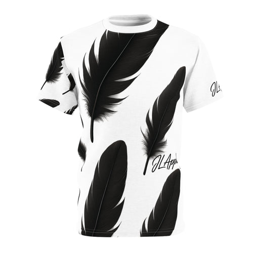 Black Feather Unisex Tee, Boho Style Shirt, Trendy Graphic T-Shirt, Casual Wear, Unique Gift Idea