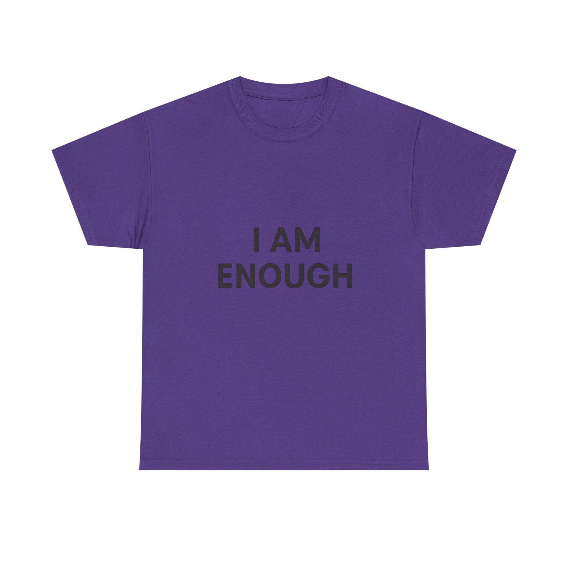 Empowering Unisex Heavy Cotton Tee - I Am Enough, Affirmation Shirt, Motivational T-Shirt, Gift for Self-Love, Casual Everyday Tee
