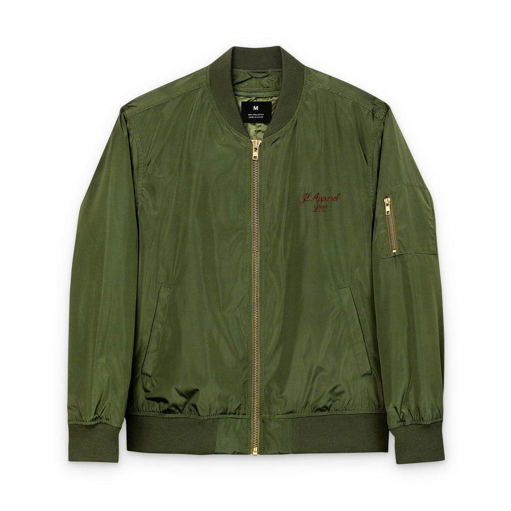 Eco-Friendly Embroidered Bomber Jacket, Sustainable Fashion, Gift for Him/Her, Streetwear Style, Perfect for Recycled Fashion Lovers