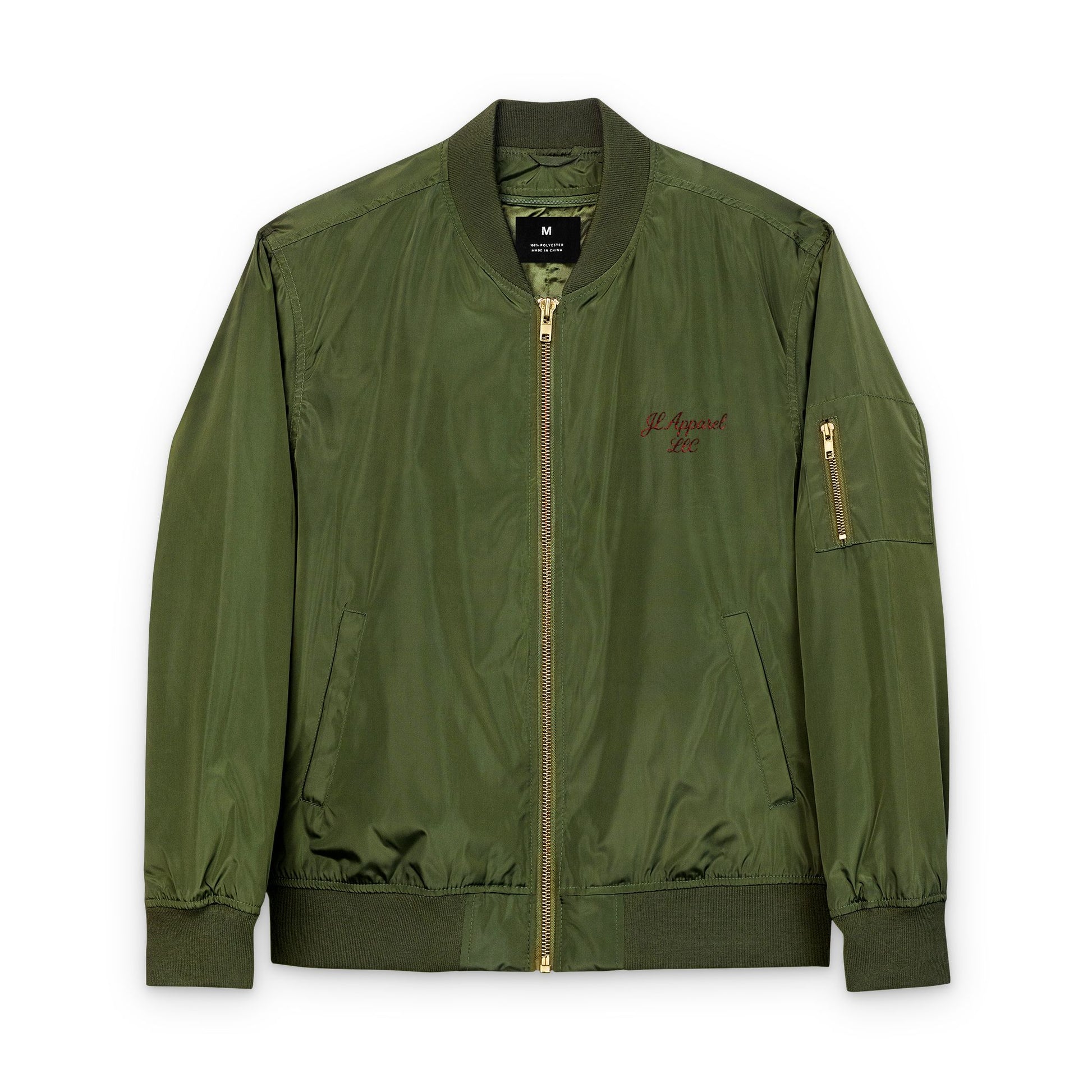 Eco-Friendly Embroidered Bomber Jacket, Sustainable Fashion, Gift for Him/Her, Streetwear Style, Perfect for Recycled Fashion Lovers