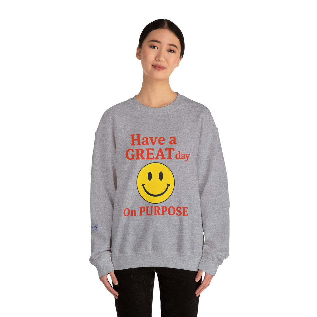 Happy Vibes Crewneck Sweatshirt, Motivational Gift, Feel-Good Fashion, Unisex Pullover, Casual Wear