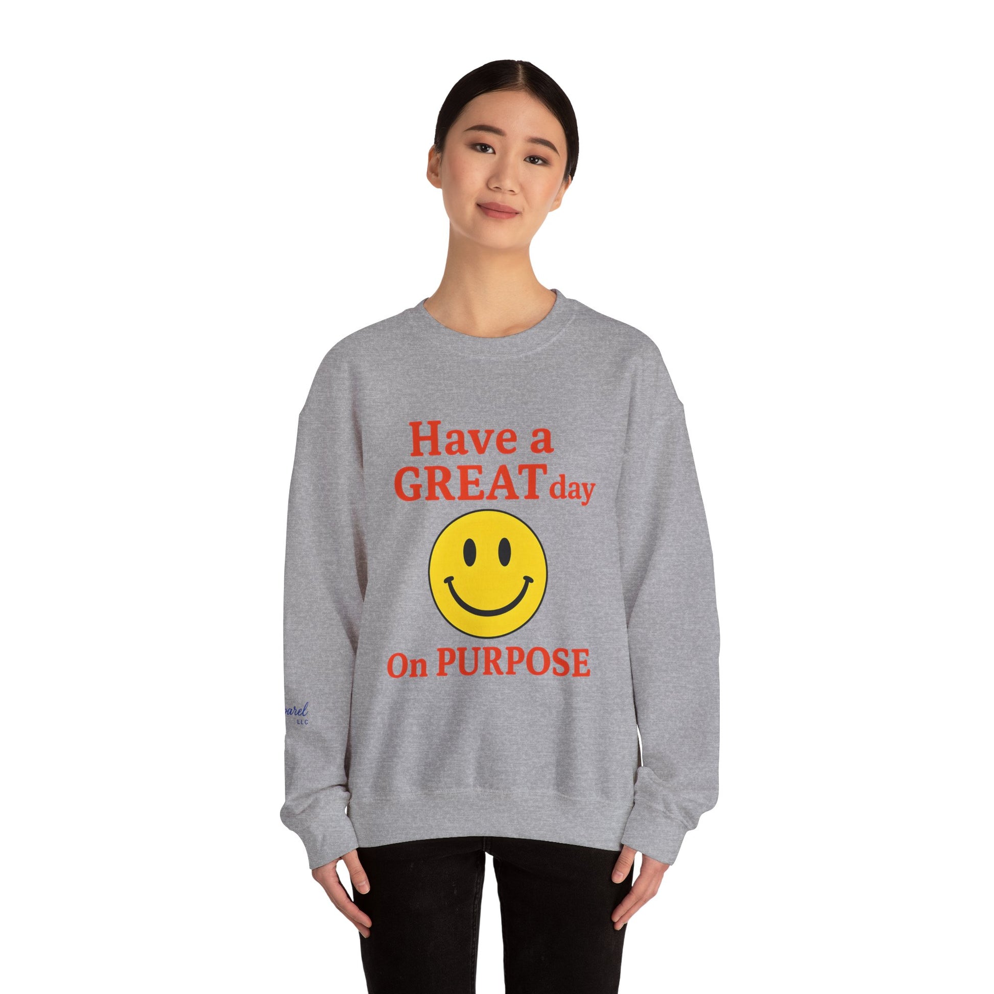 Happy Vibes Crewneck Sweatshirt, Motivational Gift, Feel-Good Fashion, Unisex Pullover, Casual Wear