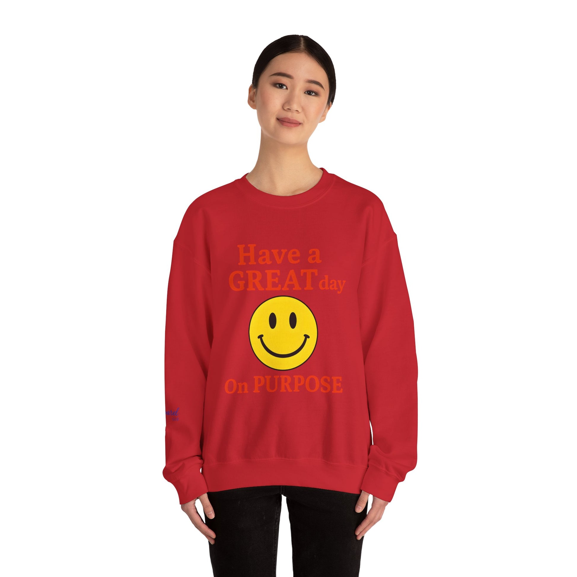 Happy Vibes Crewneck Sweatshirt, Motivational Gift, Feel-Good Fashion, Unisex Pullover, Casual Wear