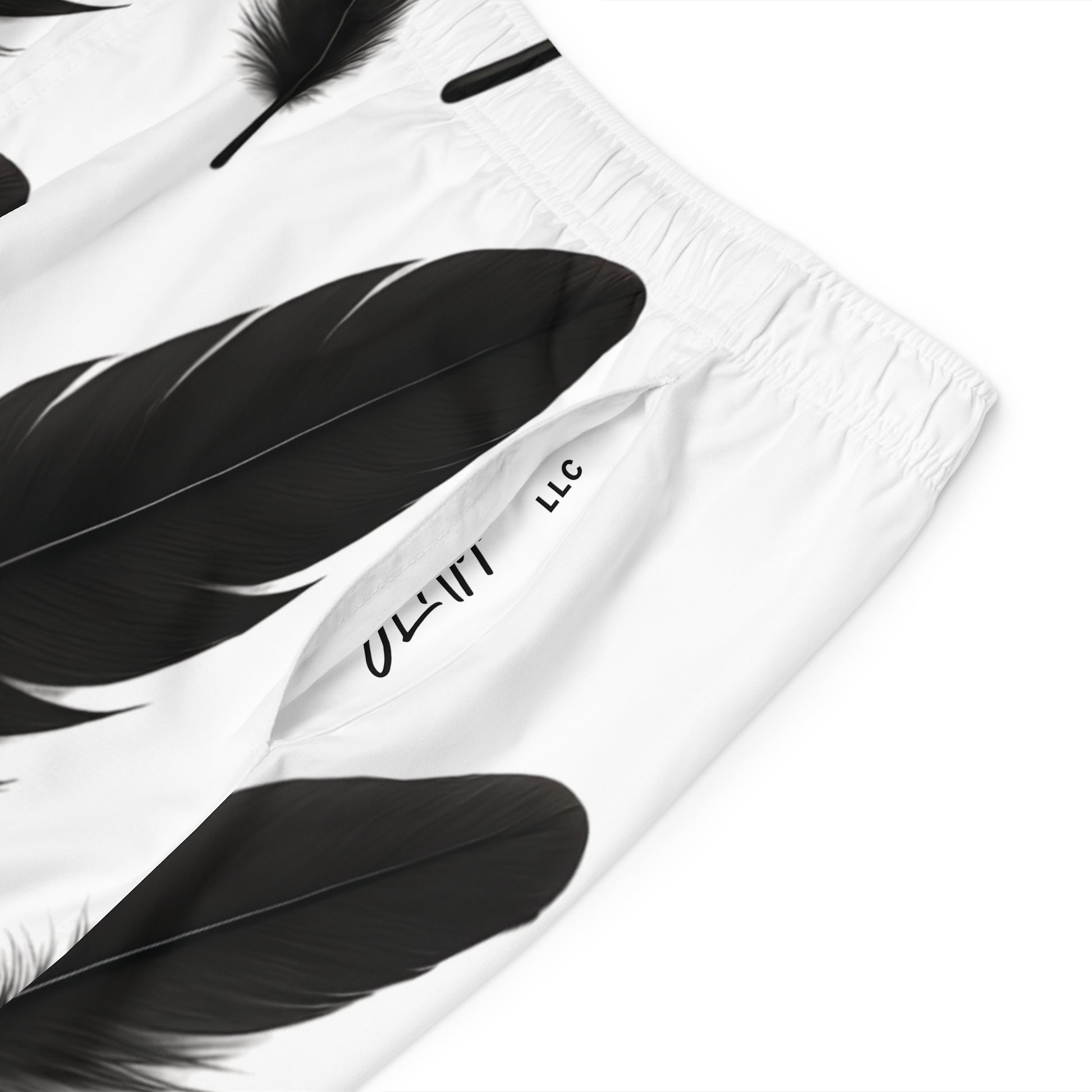 Feathered Men's Board Shorts - Stylish Summer Swim Trunks for Beach, Surfing, Pool Parties, Vacation Wear, and Casual Outings