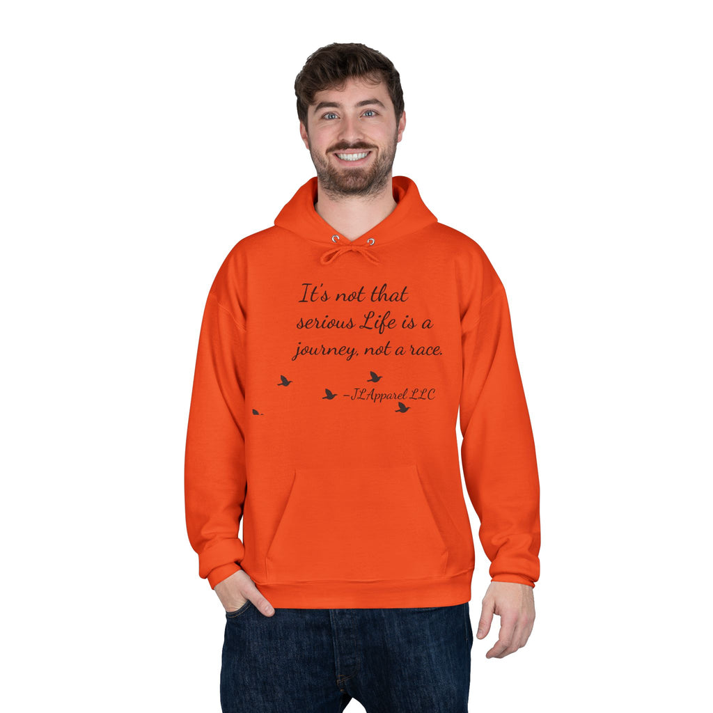 Inspirational Unisex Hoodie, Eco-Friendly Pullover, Cozy Journey Sweatshirt, Perfect Gift for Motivation, Casual Wear