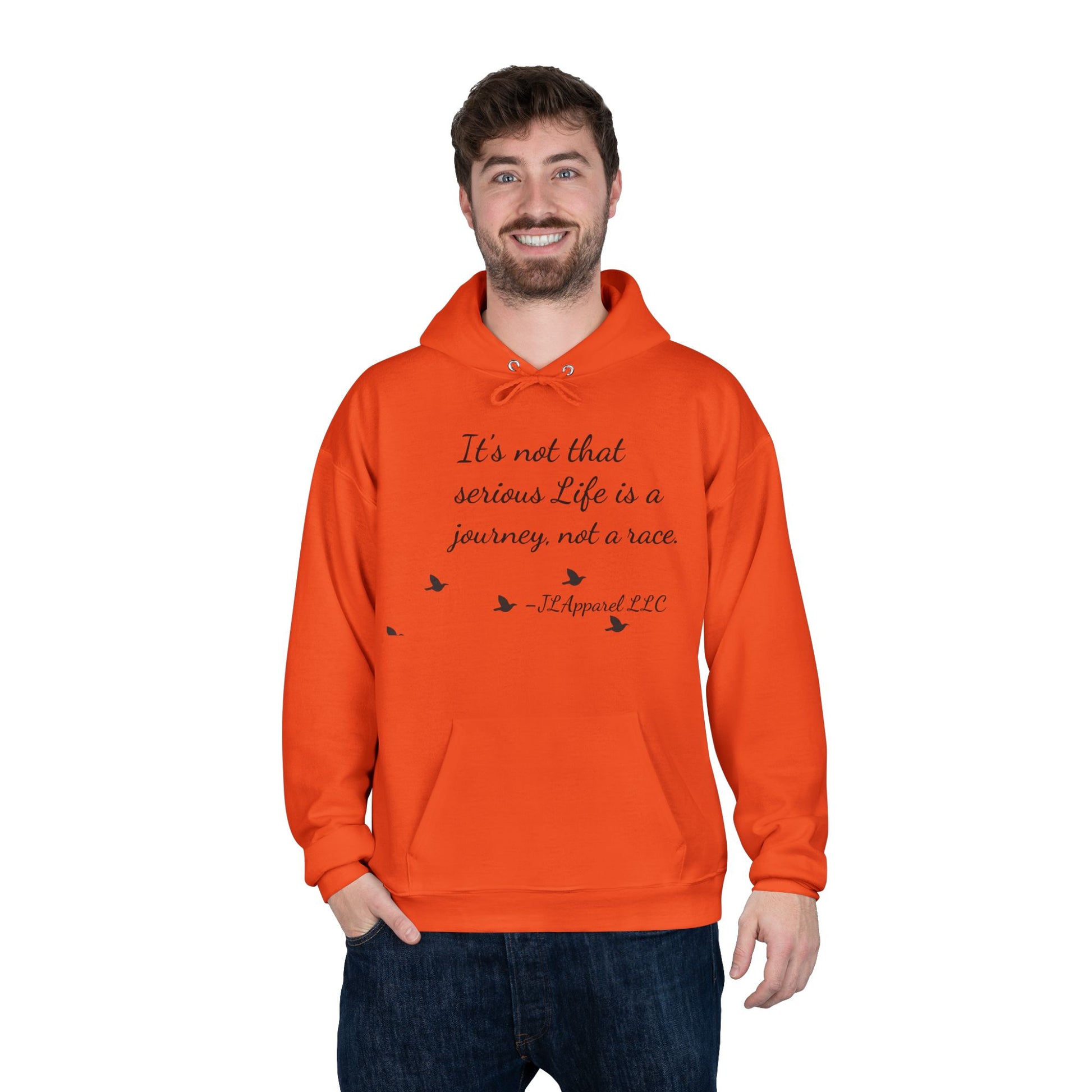 Inspirational Unisex Hoodie, Eco-Friendly Pullover, Cozy Journey Sweatshirt, Perfect Gift for Motivation, Casual Wear