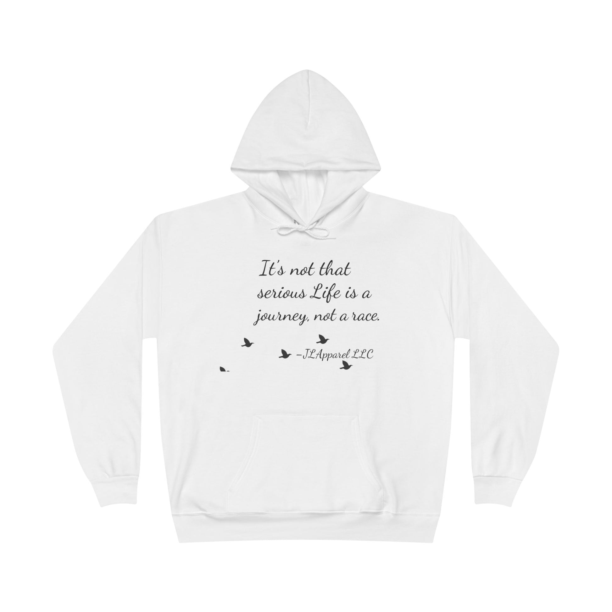 Inspirational Unisex Hoodie, Eco-Friendly Pullover, Cozy Journey Sweatshirt, Perfect Gift for Motivation, Casual Wear