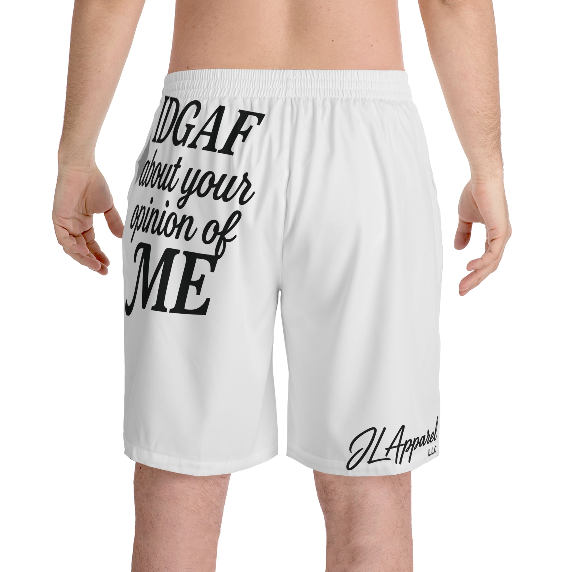 Men's Casual Beach Shorts - Spiritual or IDGAF Design, Summer Swimwear, Vacation Outfits, Beachwear Essentials, Unique Shorts