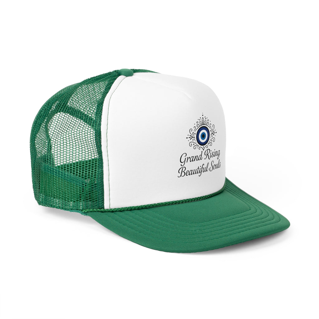 Grand Rising Beautiful Souls Trucker Cap, Inspirational Snapback Hat, Spiritual Gifts, Bohemian Style Cap, Unique Outdoors Headwear