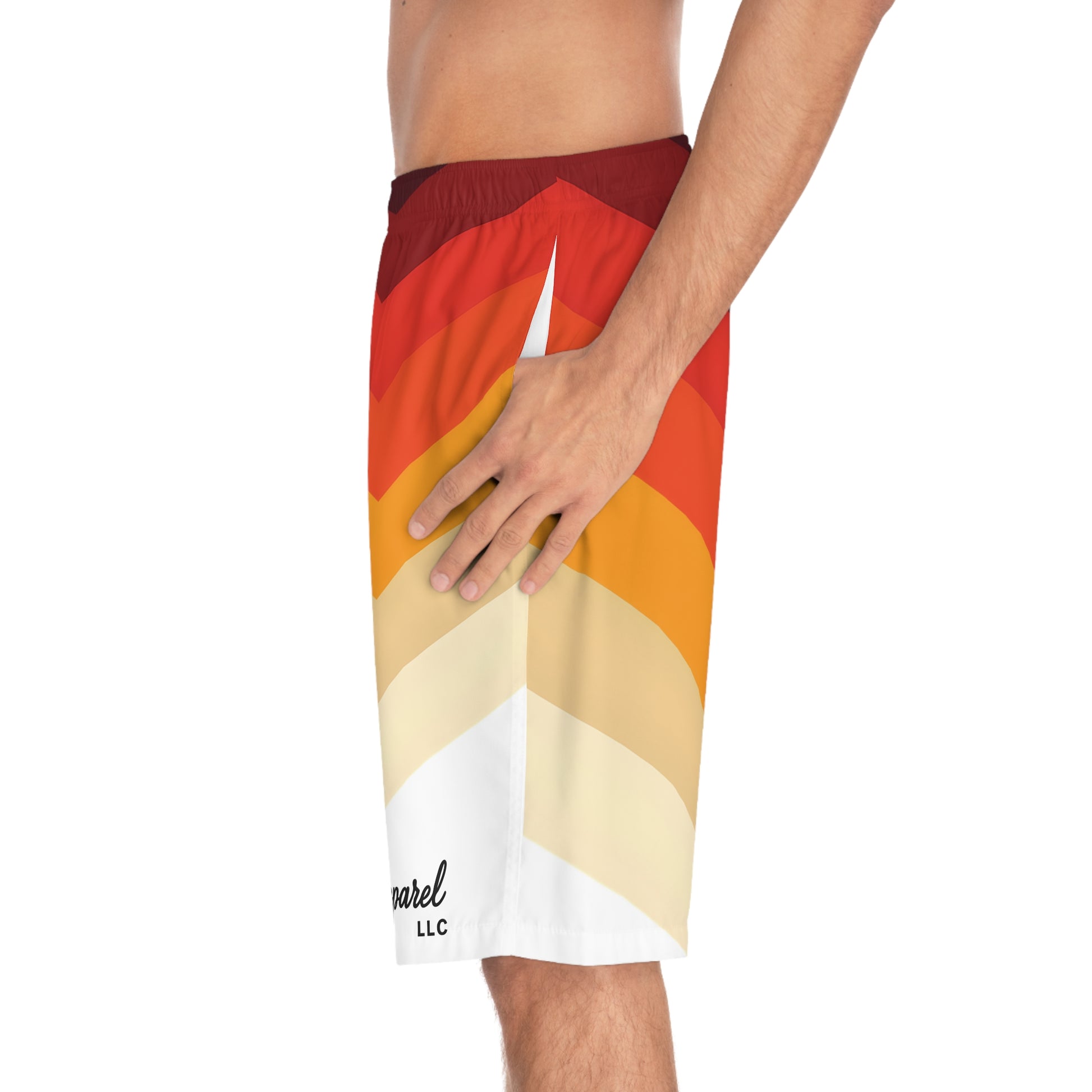 Vibrant Colorful Men's Board Shorts, Summer Swim Trunks, Beach Wear, Vacation Attire, Casual Shorts, Pool Party Essentials