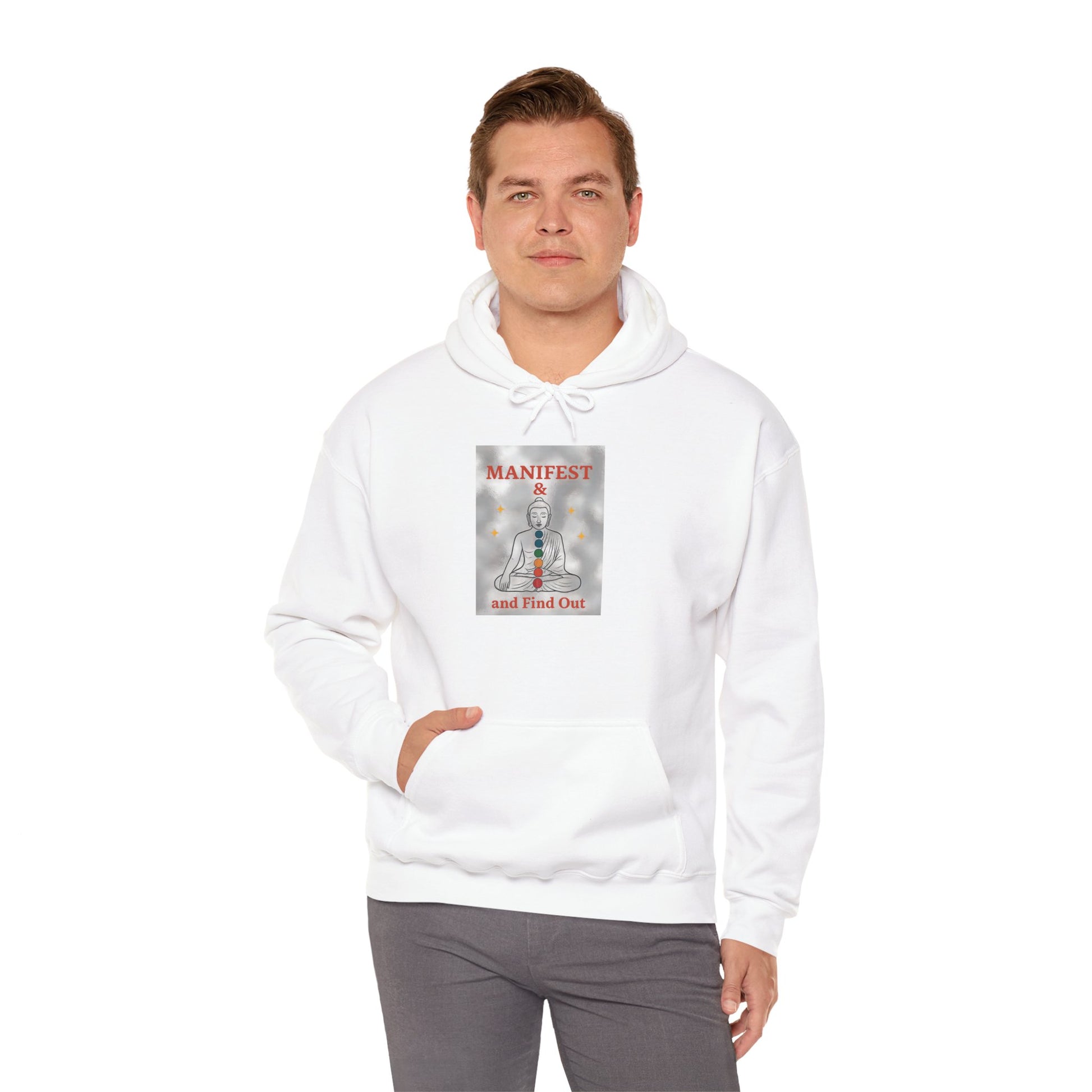 Manifest Your Dreams Hooded Sweatshirt, Cozy Unisex Sweatshirt, Inspirational Gift, Meditation Apparel, Spiritual Hoodies, Fashion for All