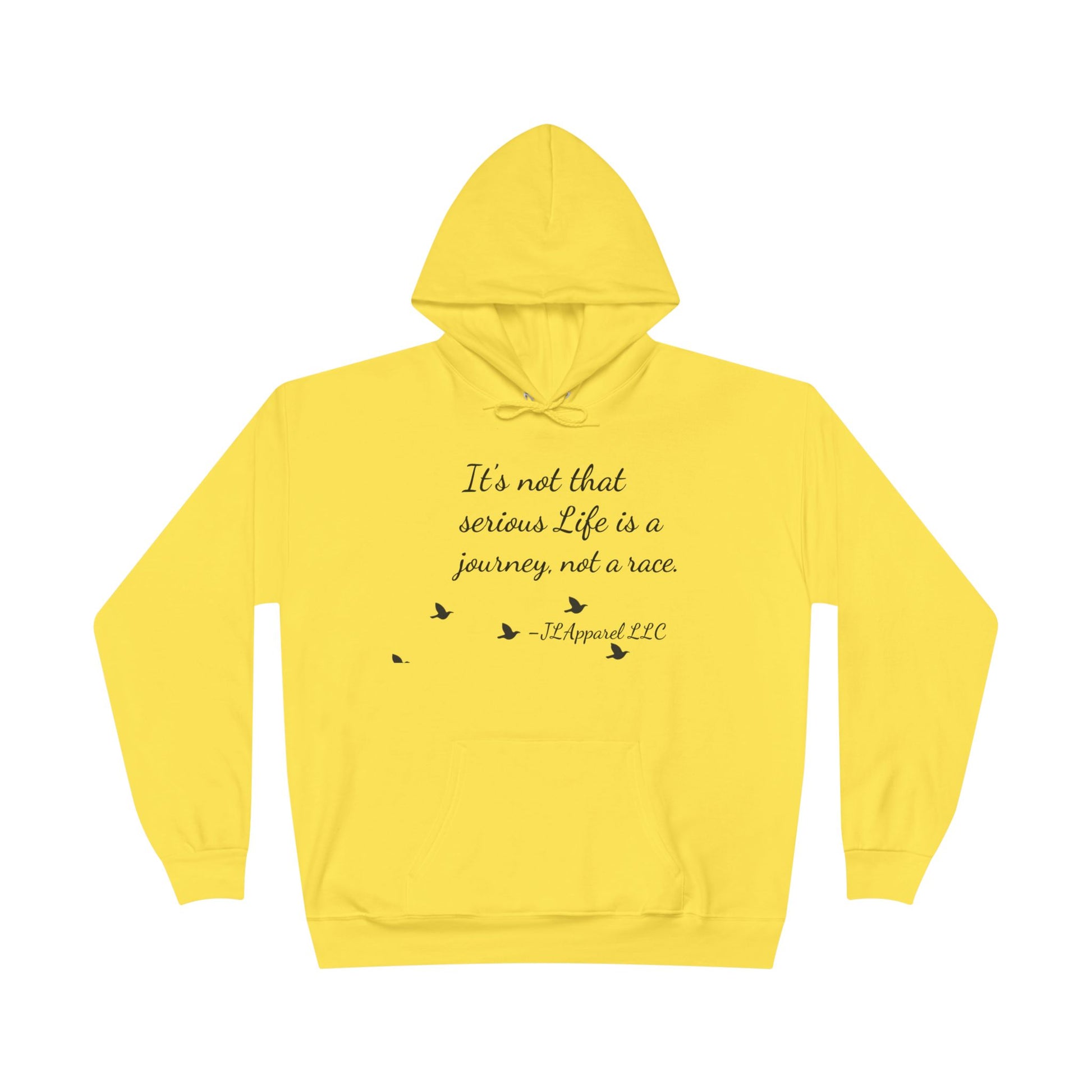 Inspirational Unisex Hoodie, Eco-Friendly Pullover, Cozy Journey Sweatshirt, Perfect Gift for Motivation, Casual Wear