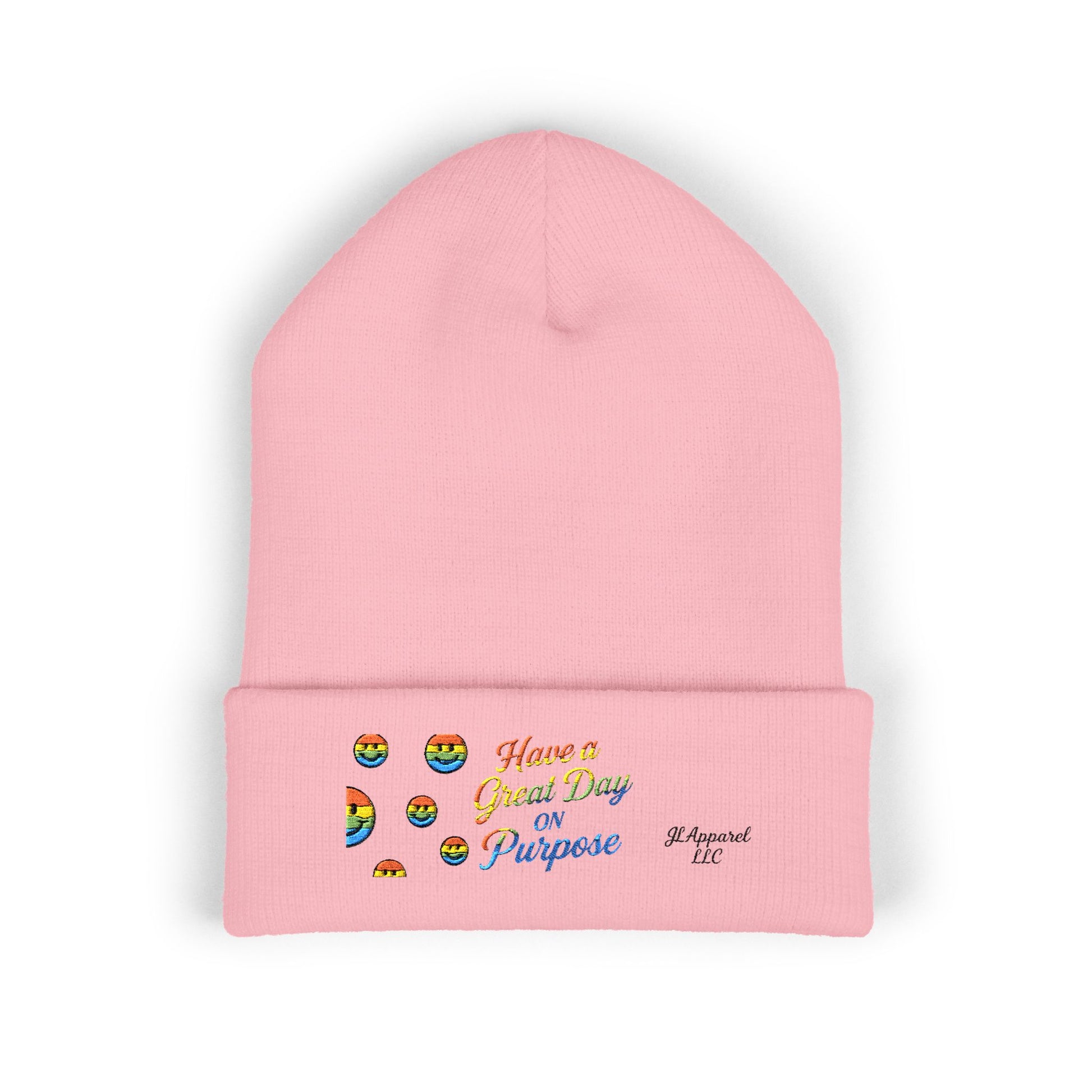 Colorful Embroidered Beanie | Cozy Gift, Winter Accessory, Positive Vibes, Casual Style, Unisex Headwear