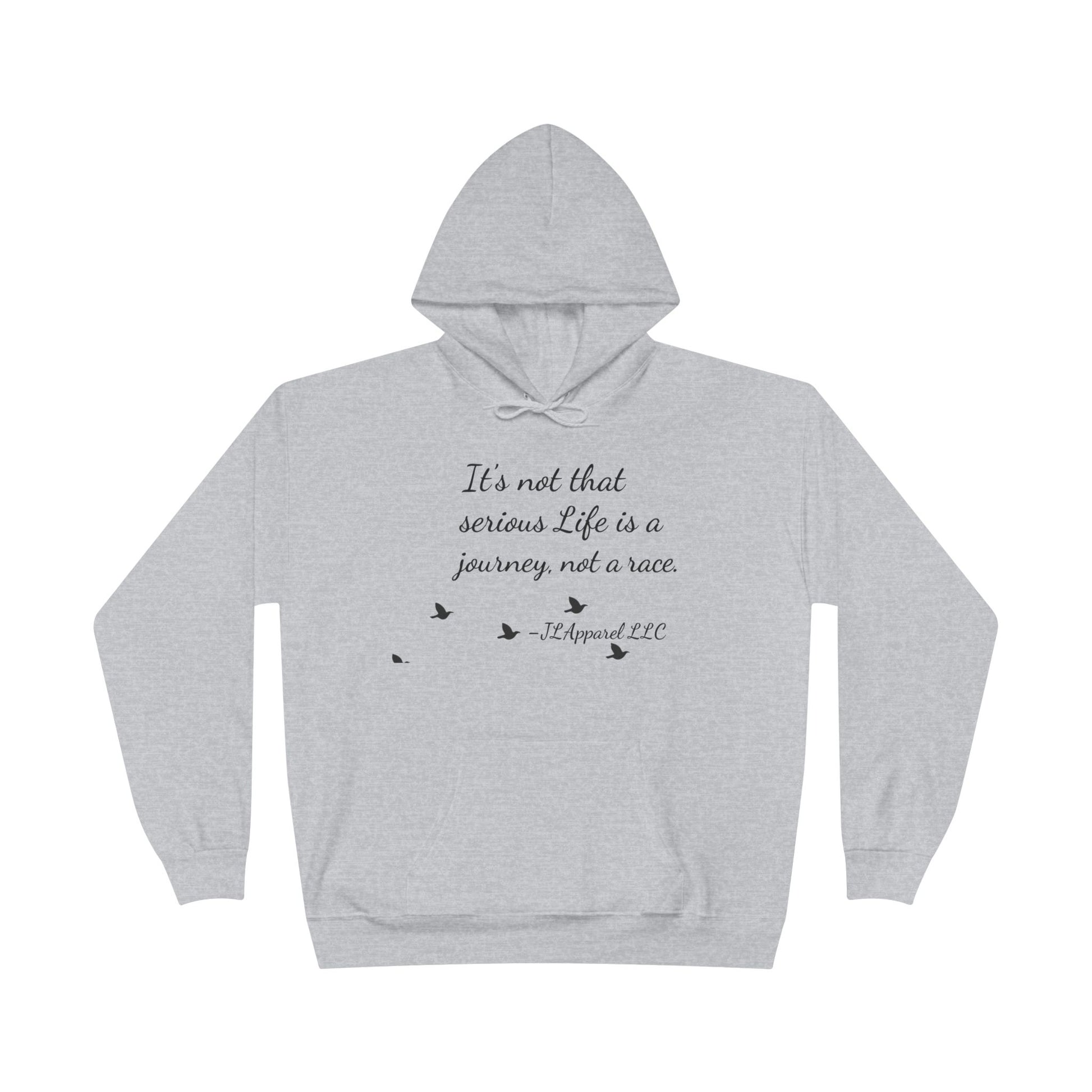 Inspirational Unisex Hoodie, Eco-Friendly Pullover, Cozy Journey Sweatshirt, Perfect Gift for Motivation, Casual Wear