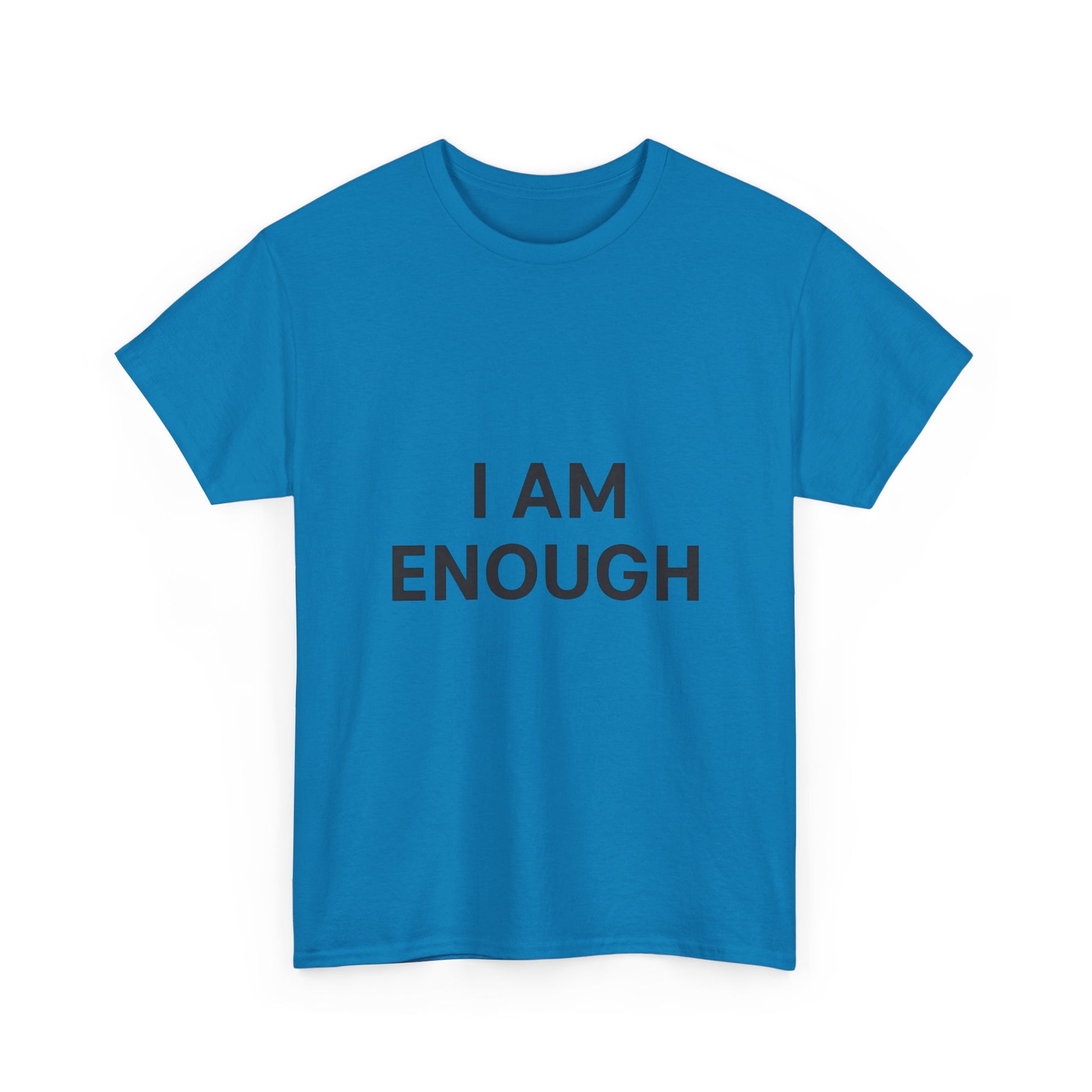Empowering Unisex Heavy Cotton Tee - I Am Enough, Affirmation Shirt, Motivational T-Shirt, Gift for Self-Love, Casual Everyday Tee