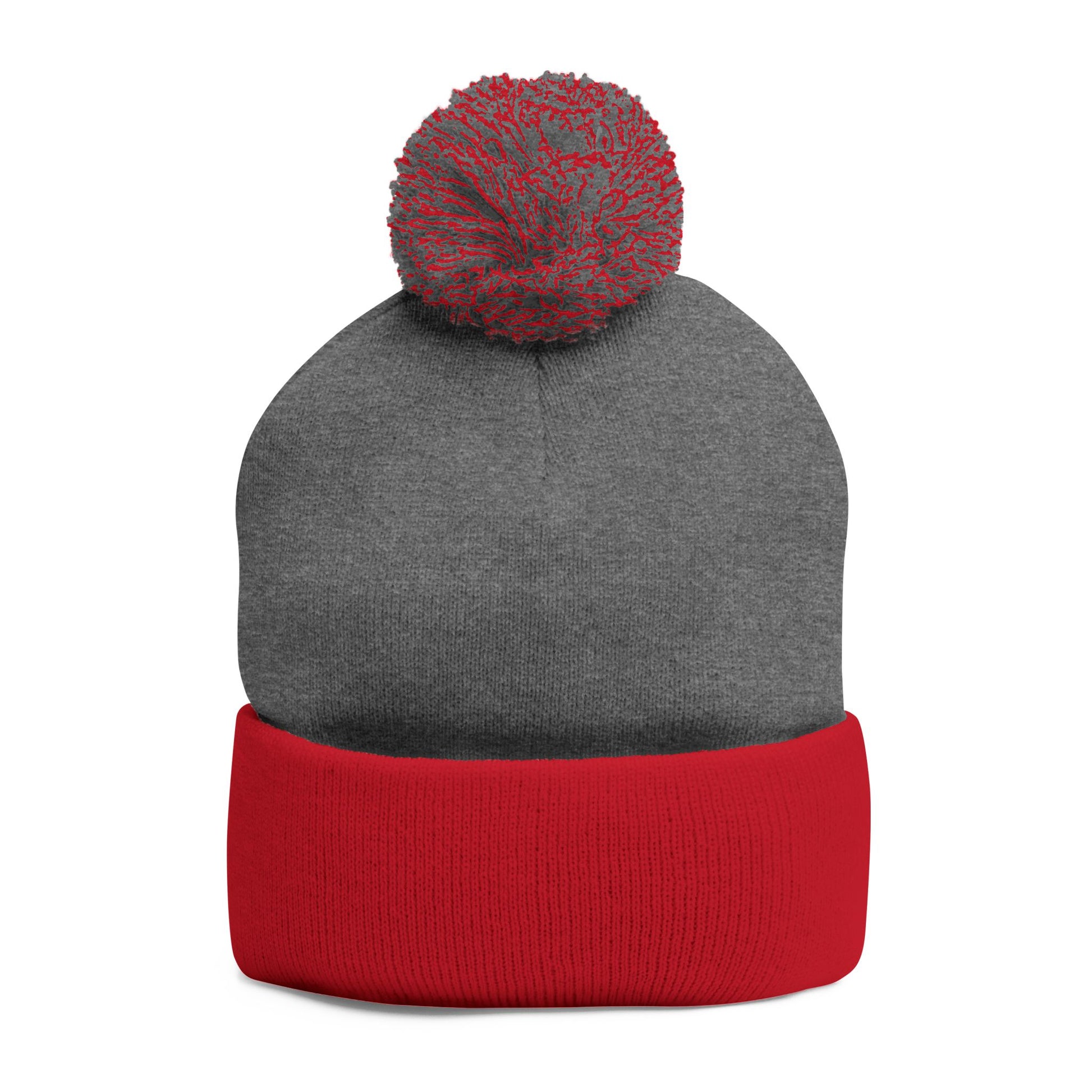 Cozy Pom-Pom Knit Cap - It's Not That Serious, Funny Winter Hat, Embroidered Beanie, Gift for Friends, Casual Style