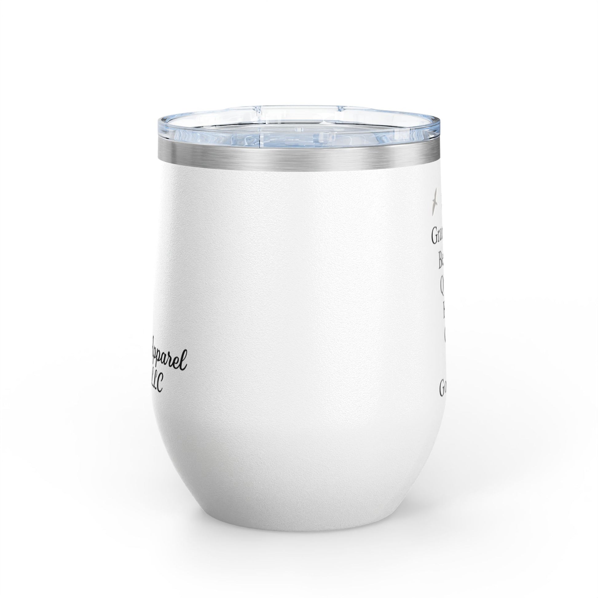Elegant Insulated Wine Tumbler, Grand Rising Quotes, Gift for Her, Birthday, Bridal Shower, Relaxation, Outdoor Events