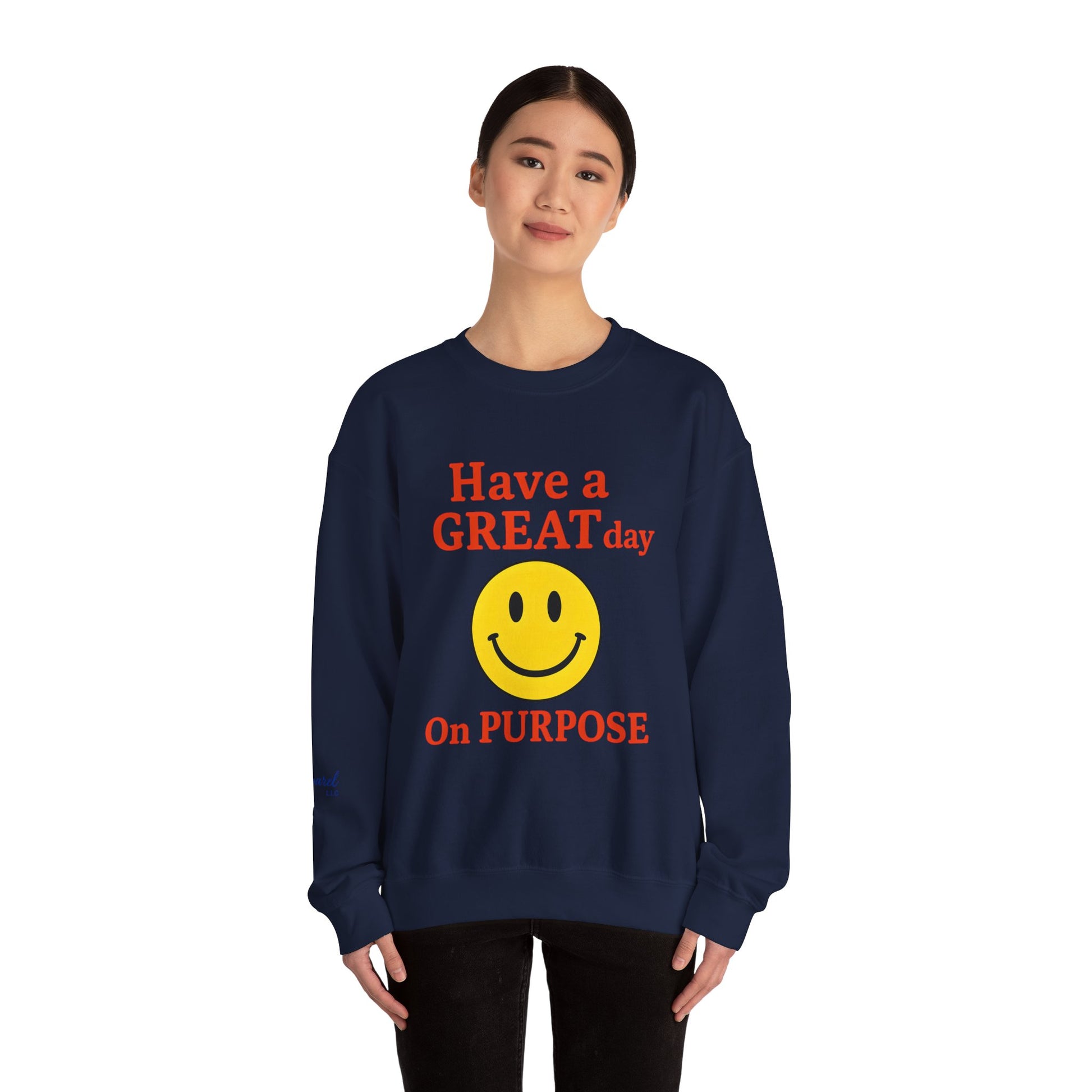 Happy Vibes Crewneck Sweatshirt, Motivational Gift, Feel-Good Fashion, Unisex Pullover, Casual Wear