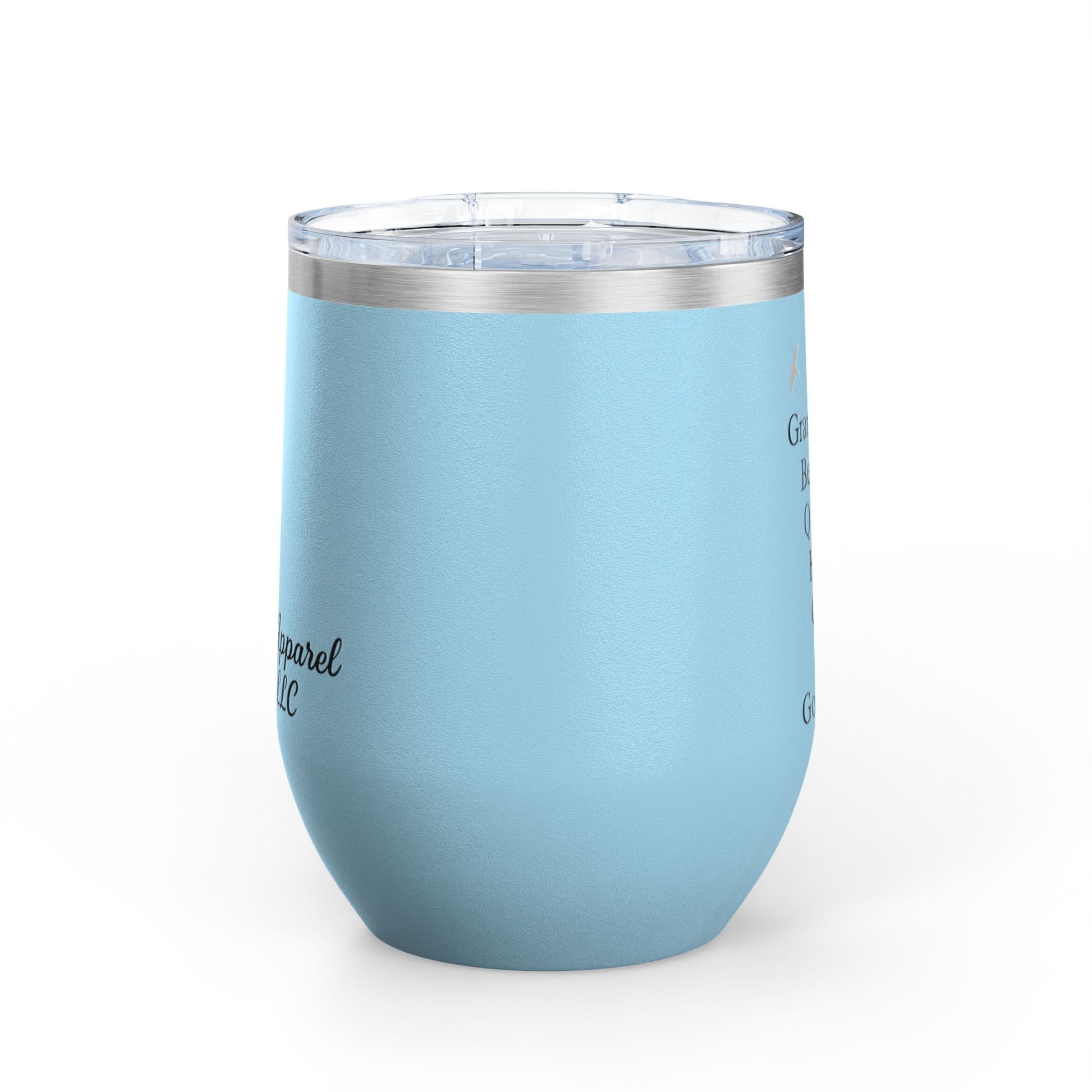 Elegant Insulated Wine Tumbler, Grand Rising Quotes, Gift for Her, Birthday, Bridal Shower, Relaxation, Outdoor Events
