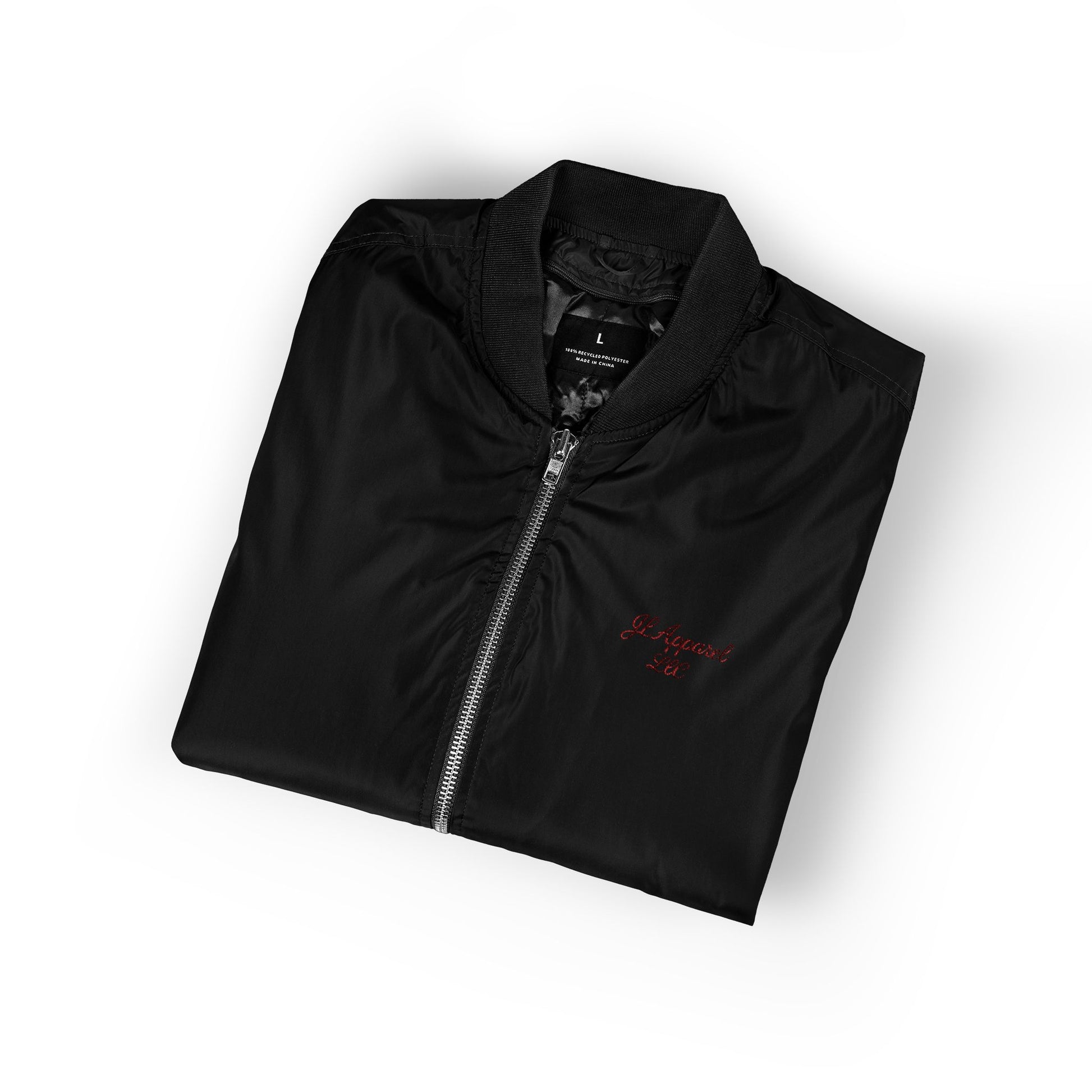 Eco-Friendly Embroidered Bomber Jacket, Sustainable Fashion, Gift for Him/Her, Streetwear Style, Perfect for Recycled Fashion Lovers