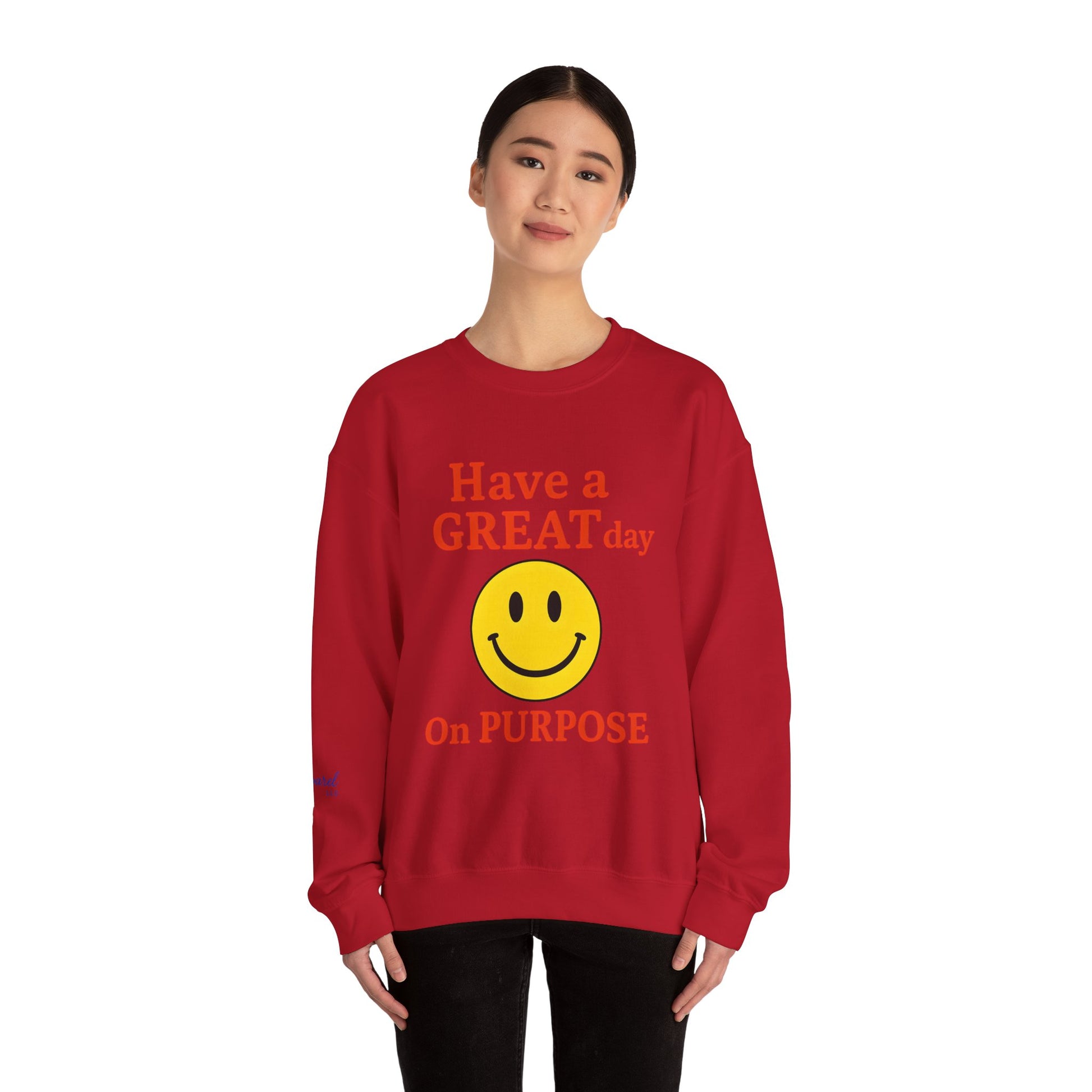 Happy Vibes Crewneck Sweatshirt, Motivational Gift, Feel-Good Fashion, Unisex Pullover, Casual Wear