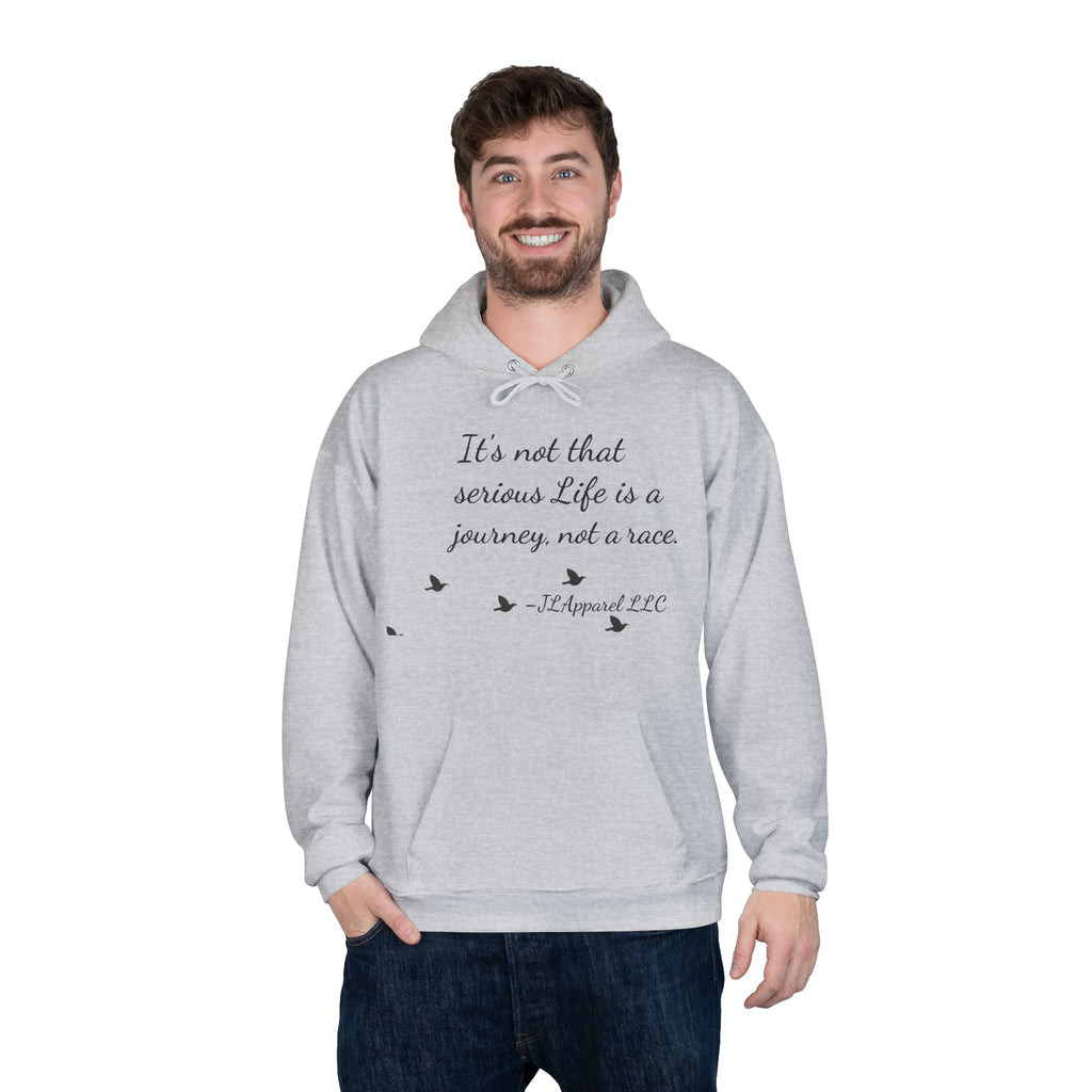 Inspirational Unisex Hoodie, Eco-Friendly Pullover, Cozy Journey Sweatshirt, Perfect Gift for Motivation, Casual Wear