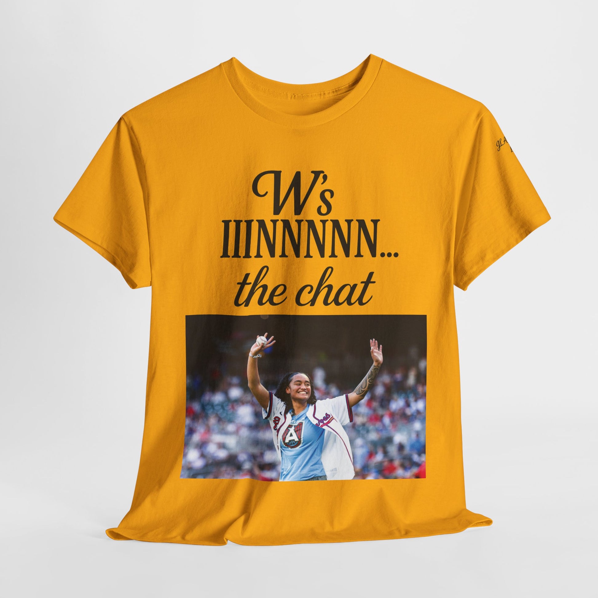 Unisex Heavy Cotton Tee - W’s IINNNNN... the chat, Atlanta Dream Fan Gear, Graphic Tee, Sports Apparel, Casual Wear, Gift for Fans