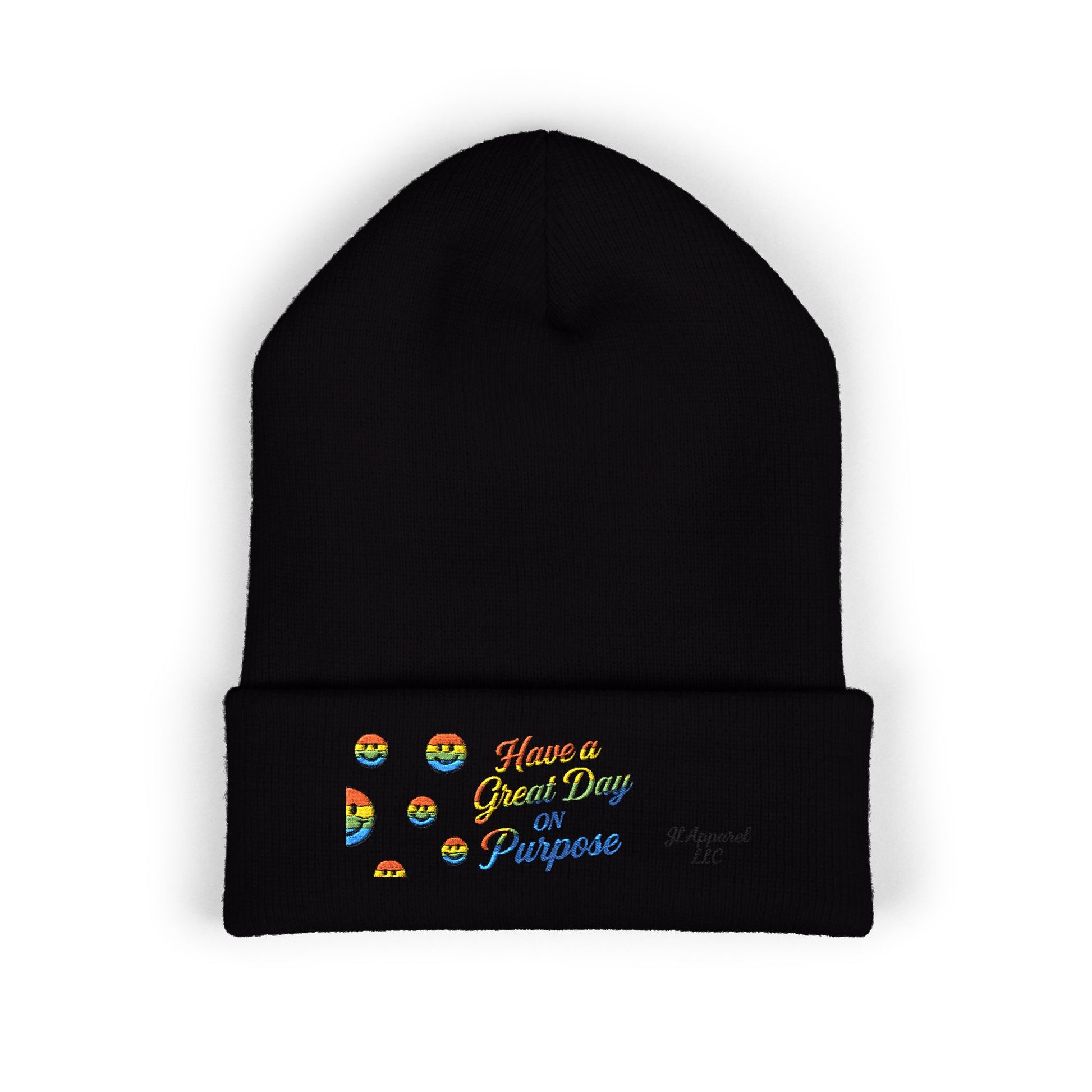 Colorful Embroidered Beanie | Cozy Gift, Winter Accessory, Positive Vibes, Casual Style, Unisex Headwear
