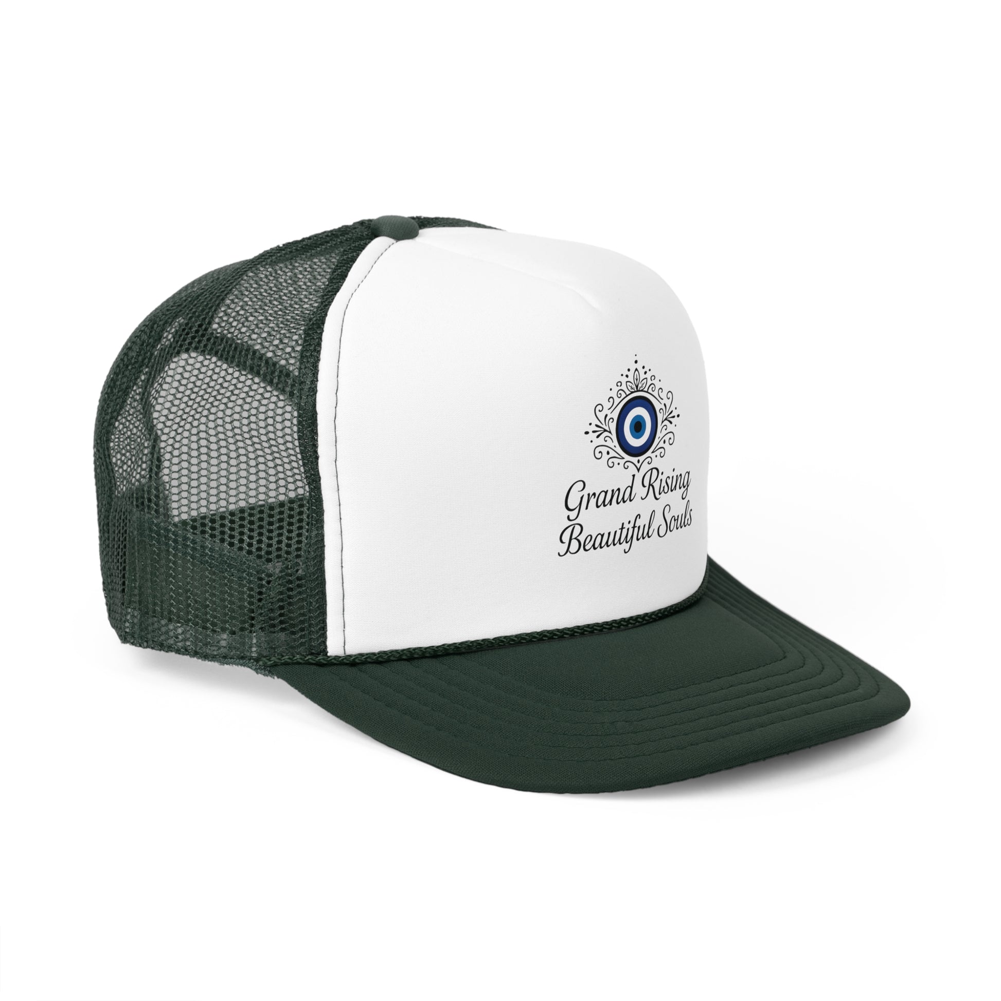 Grand Rising Beautiful Souls Trucker Cap, Inspirational Snapback Hat, Spiritual Gifts, Bohemian Style Cap, Unique Outdoors Headwear