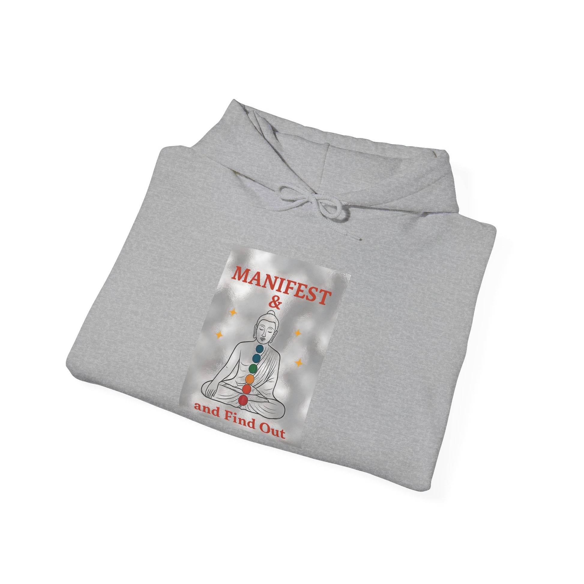 Manifest Your Dreams Hooded Sweatshirt, Cozy Unisex Sweatshirt, Inspirational Gift, Meditation Apparel, Spiritual Hoodies, Fashion for All